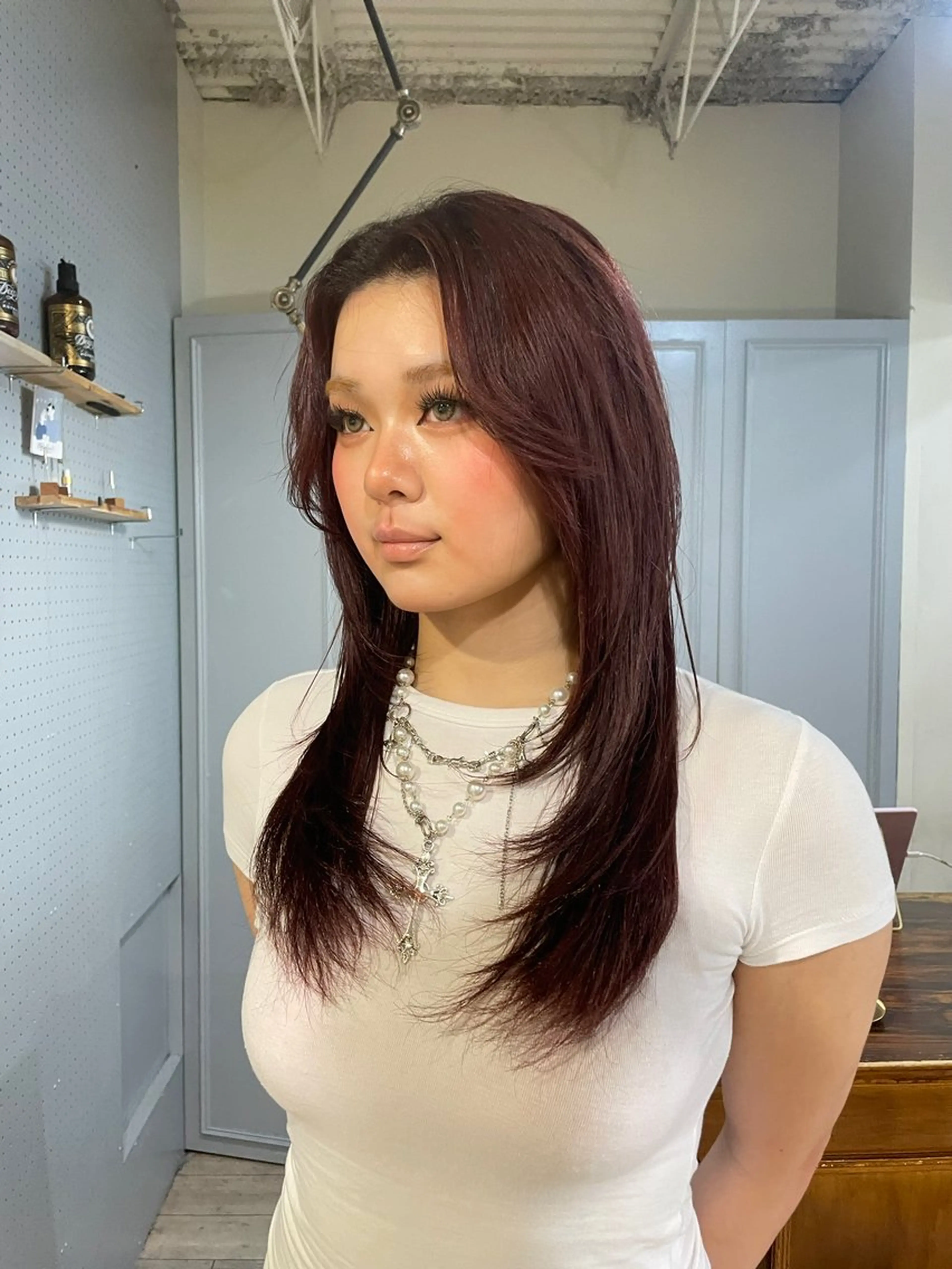ミディアム カラー カット ヘアカラー トリートメント 🤩噂のMr.髪ポジ ティブ®️yu🤩のヘアスタイル