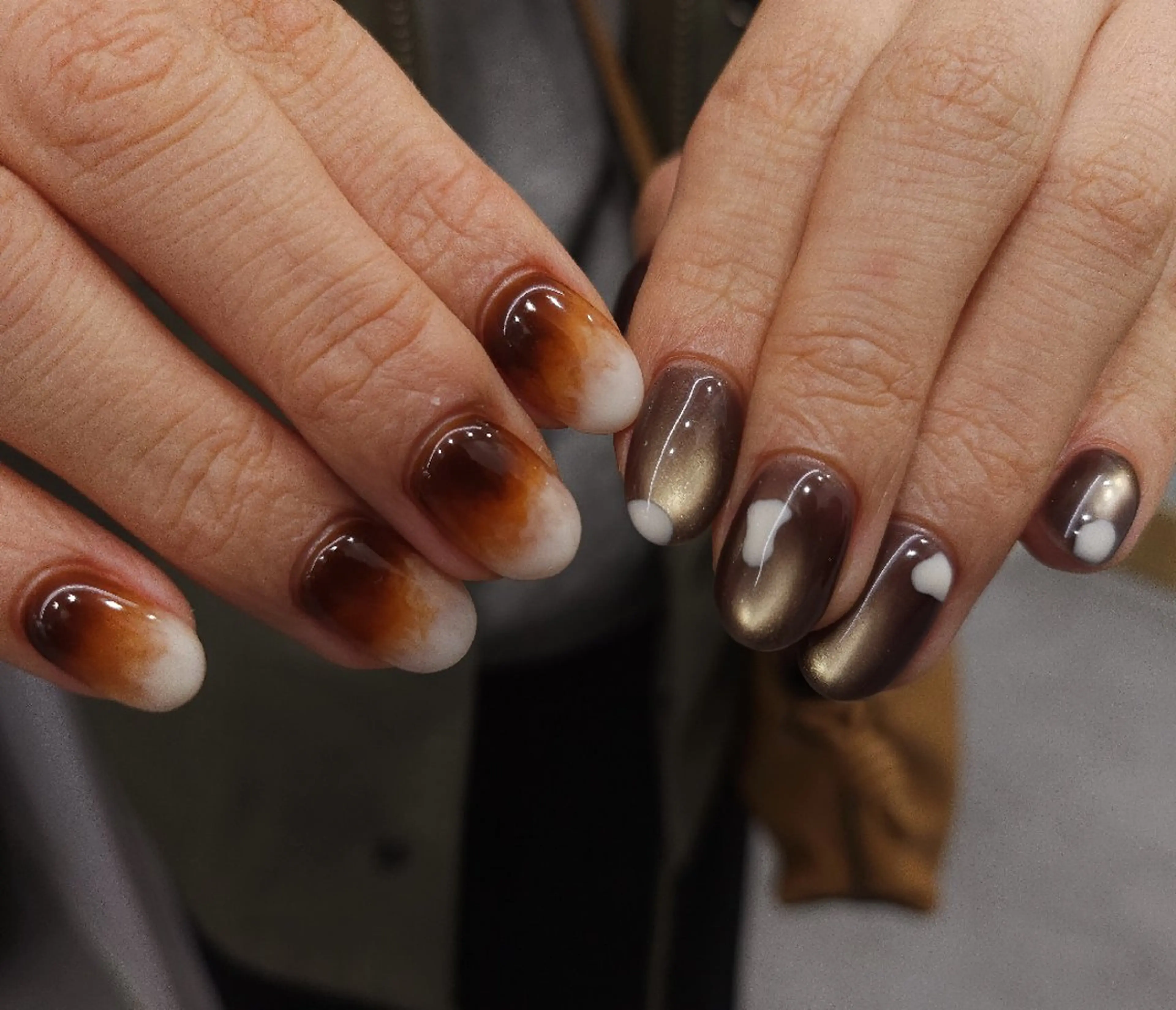 ネイル ジェルネイル マグネットネイル 持ち込み パラジェル 冬ネイル ハンドネイル puku nail 🌼kazu🌼のネイルデザイン