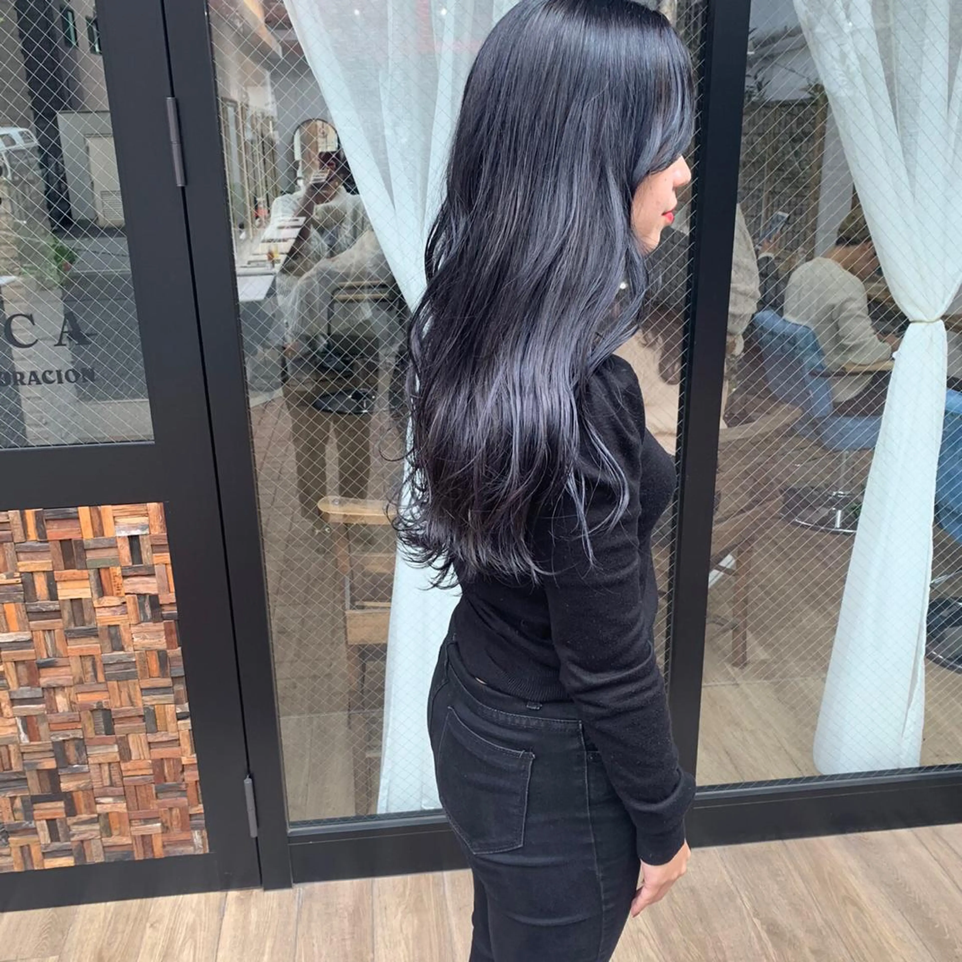 ロング カラー ヘアカラー トリートメント 酸性縮毛矯正 梅田茶屋町 Juriのヘアスタイル