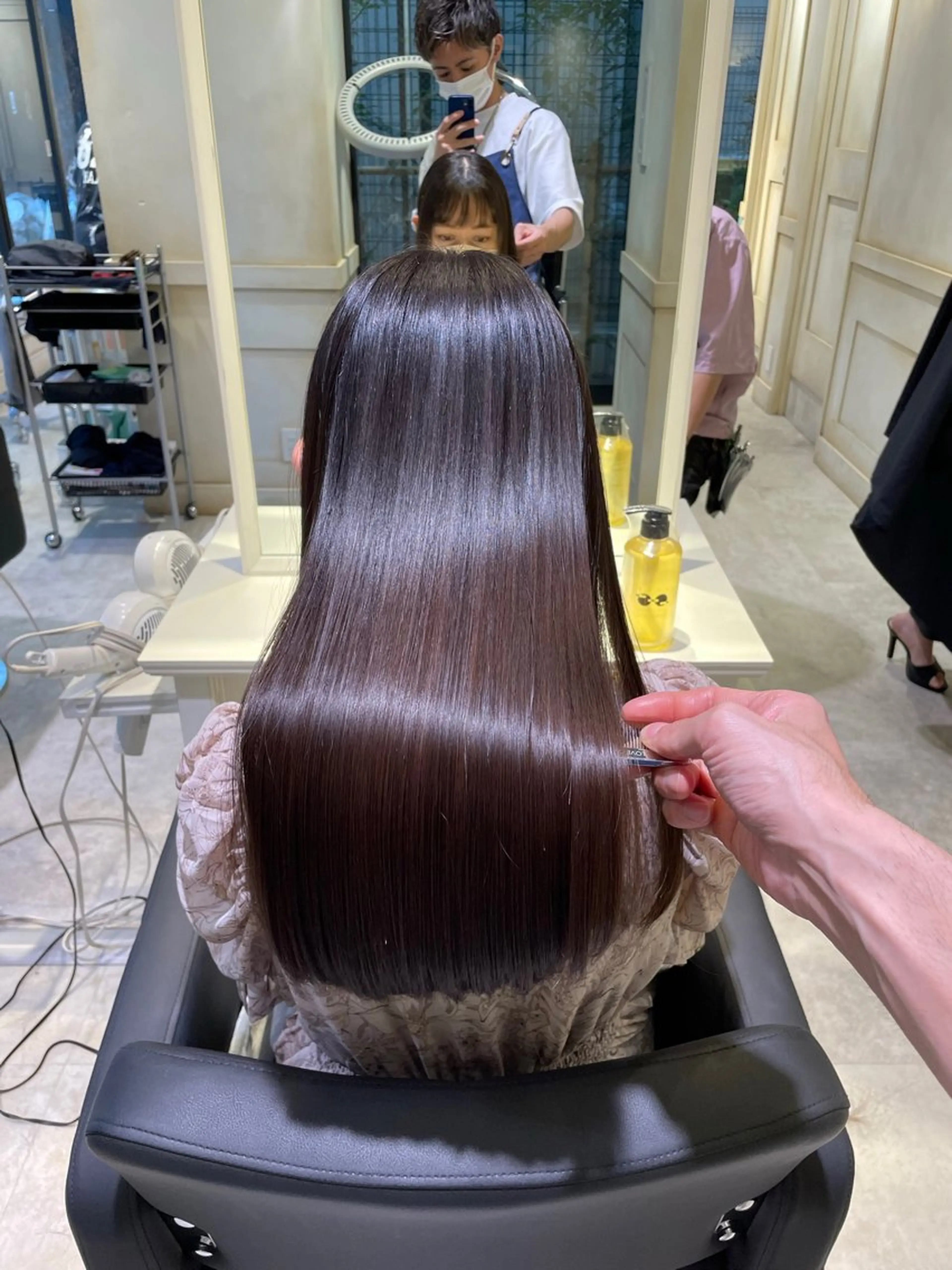 ロング 縮毛矯正 縮毛矯正 ブリーチなし/専門店 ASOBIのヘアスタイル
