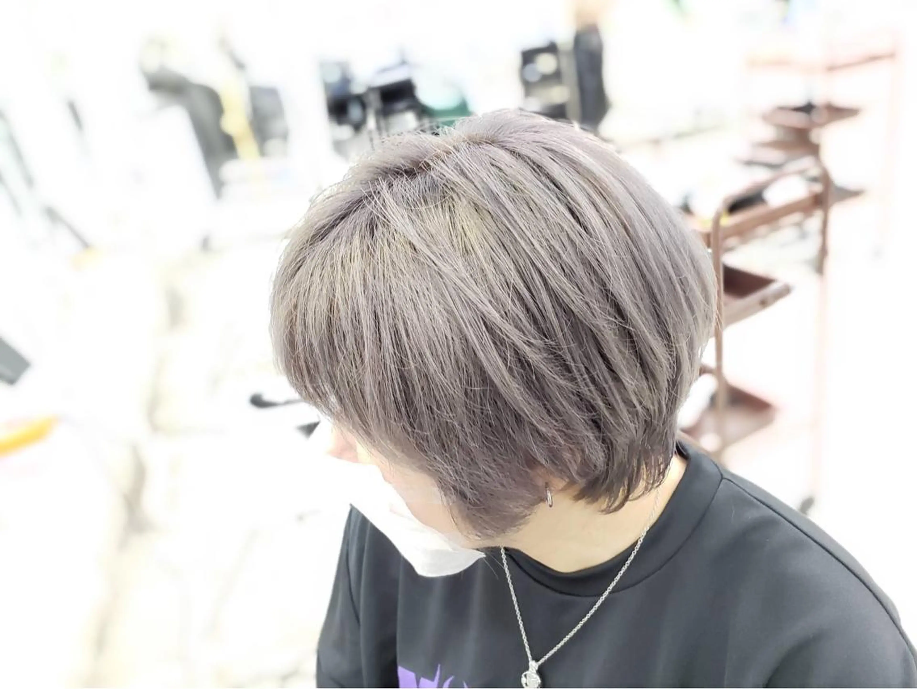 ショート カラー グレージュ シルバー シルバーグレージュ 相武台ショート特化 💐川崎希💐のヘアスタイル