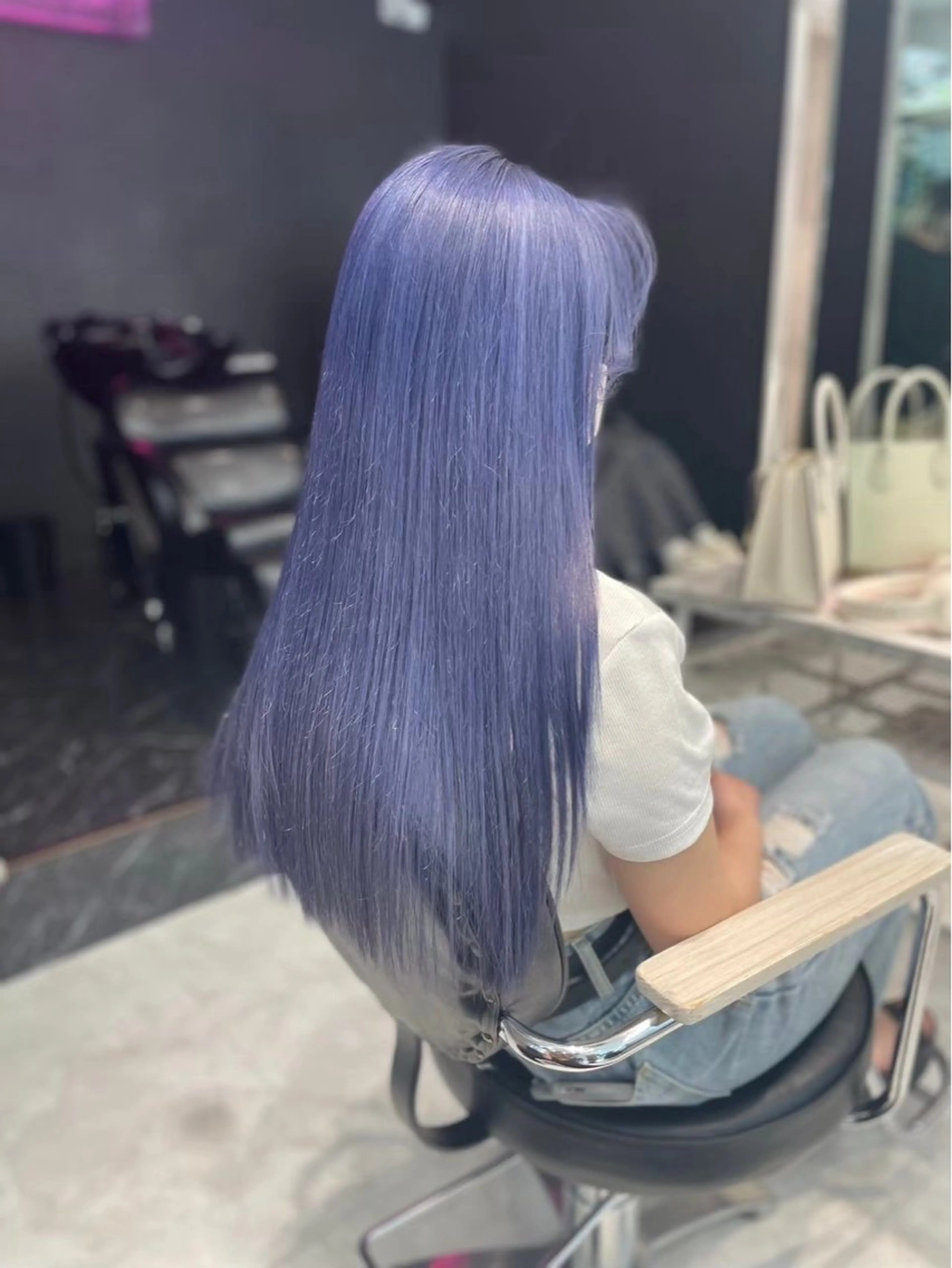 ロング カラー メンズ メンズバレイヤージュ メンズブリーチ メンズハイライト メンズハイトーン メンズインナーカラー 🌥️かずき🌥️ 寒色.デザイン特化のヘアスタイル