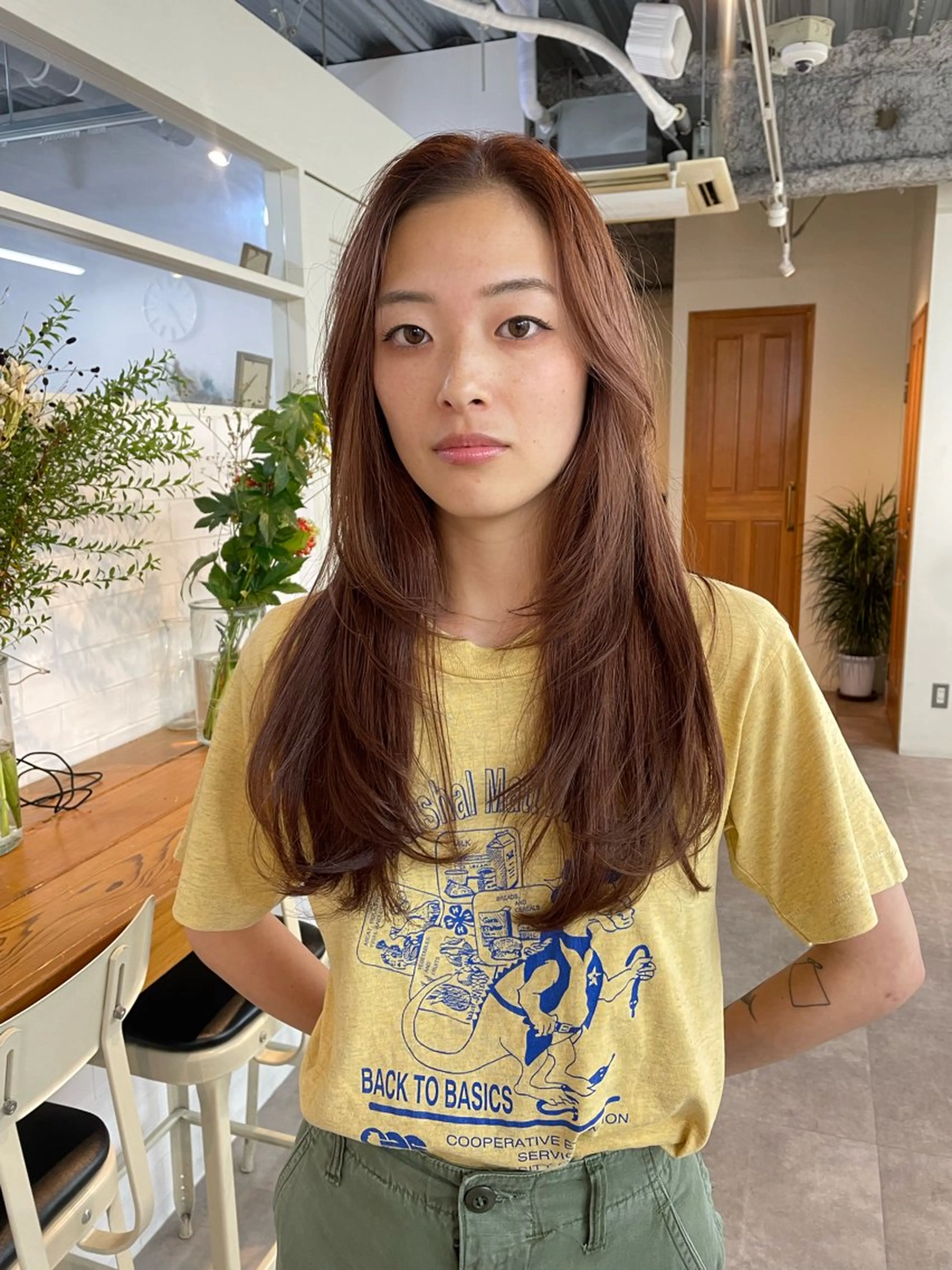 ロング カラー カット ヘアカラー トリートメント comomoブリーチ ハイトーン/ボブのヘアスタイル