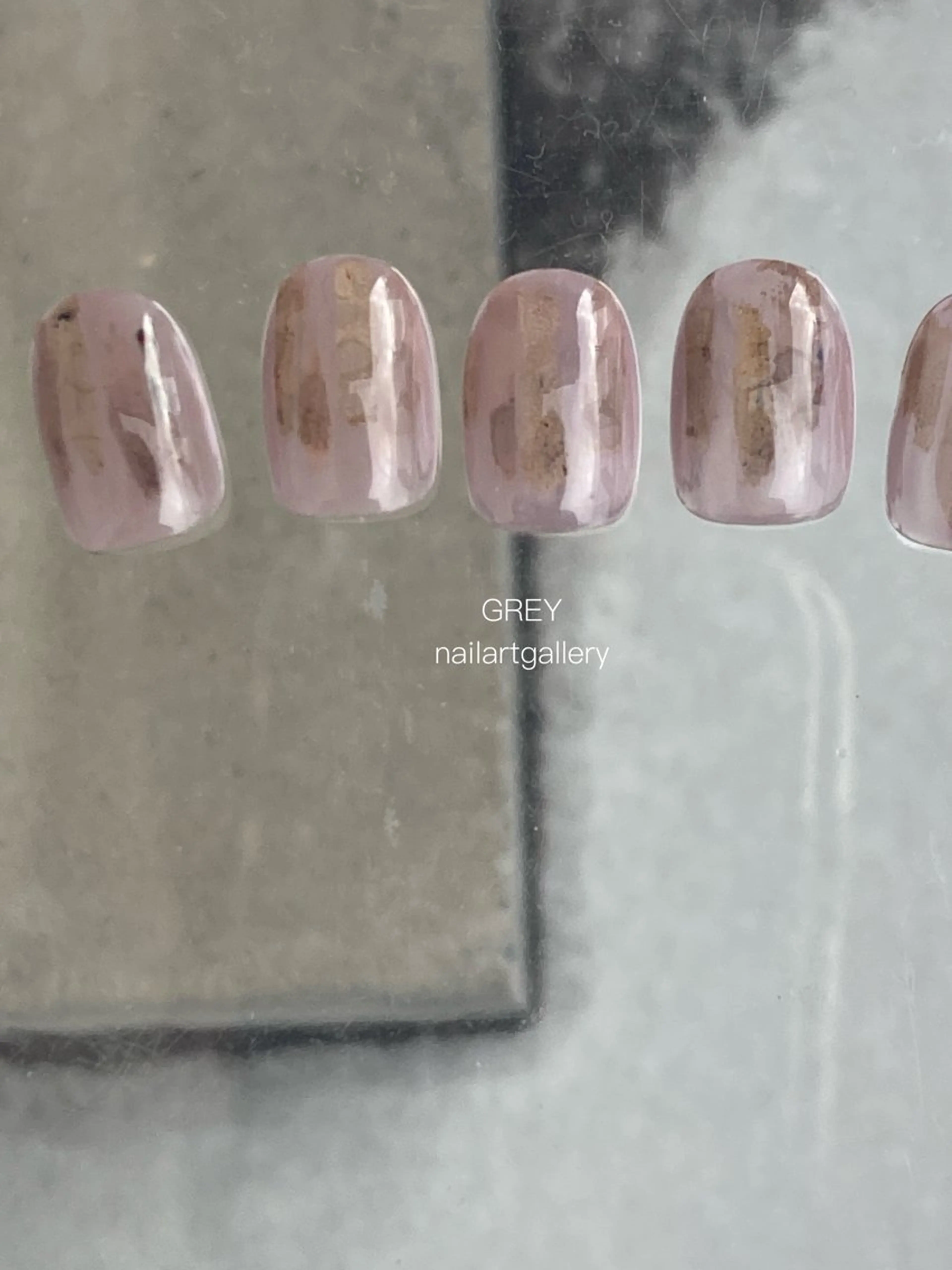 ネイル アートネイル 【GREY】 TAIRAのネイルデザイン