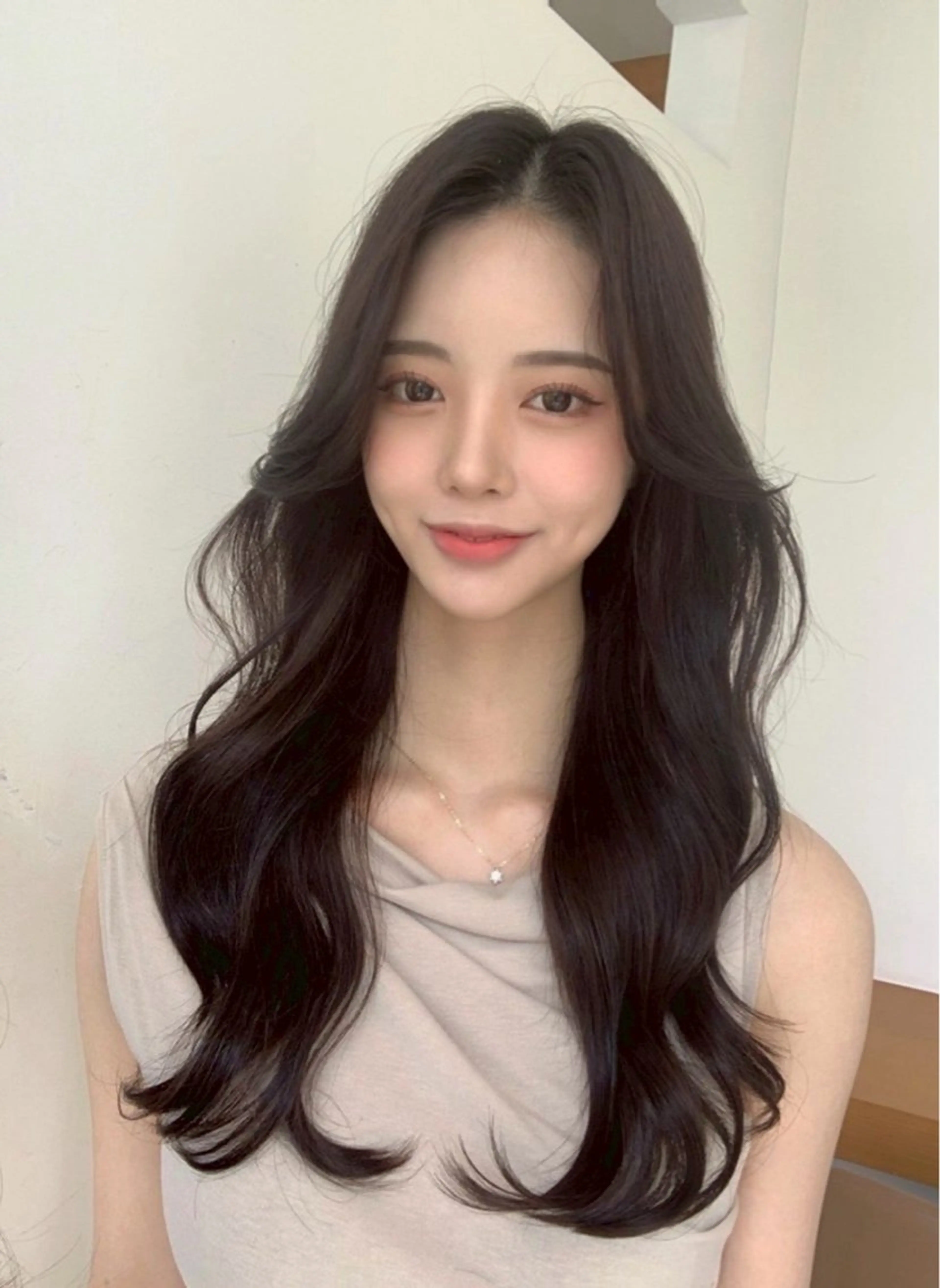 ロング カラー 黒髪 透明感カラー カット ヘアカラー Coreさち 【カットモデル募集】のヘアスタイル