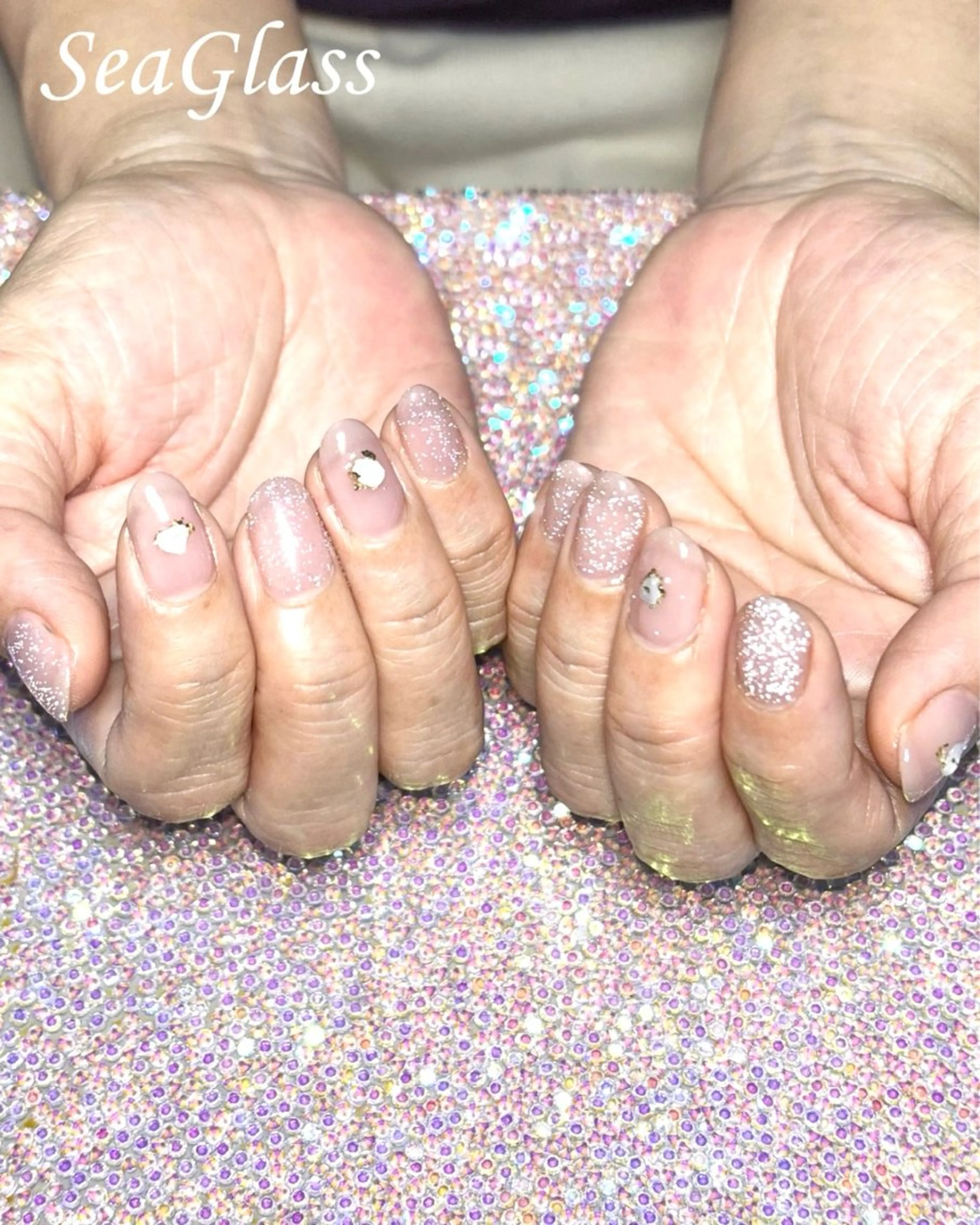 ネイル フラッシュネイル シンプルネイル Nail&Spa SeaGlass所属・SeaGlass tomoのネイルデザイン