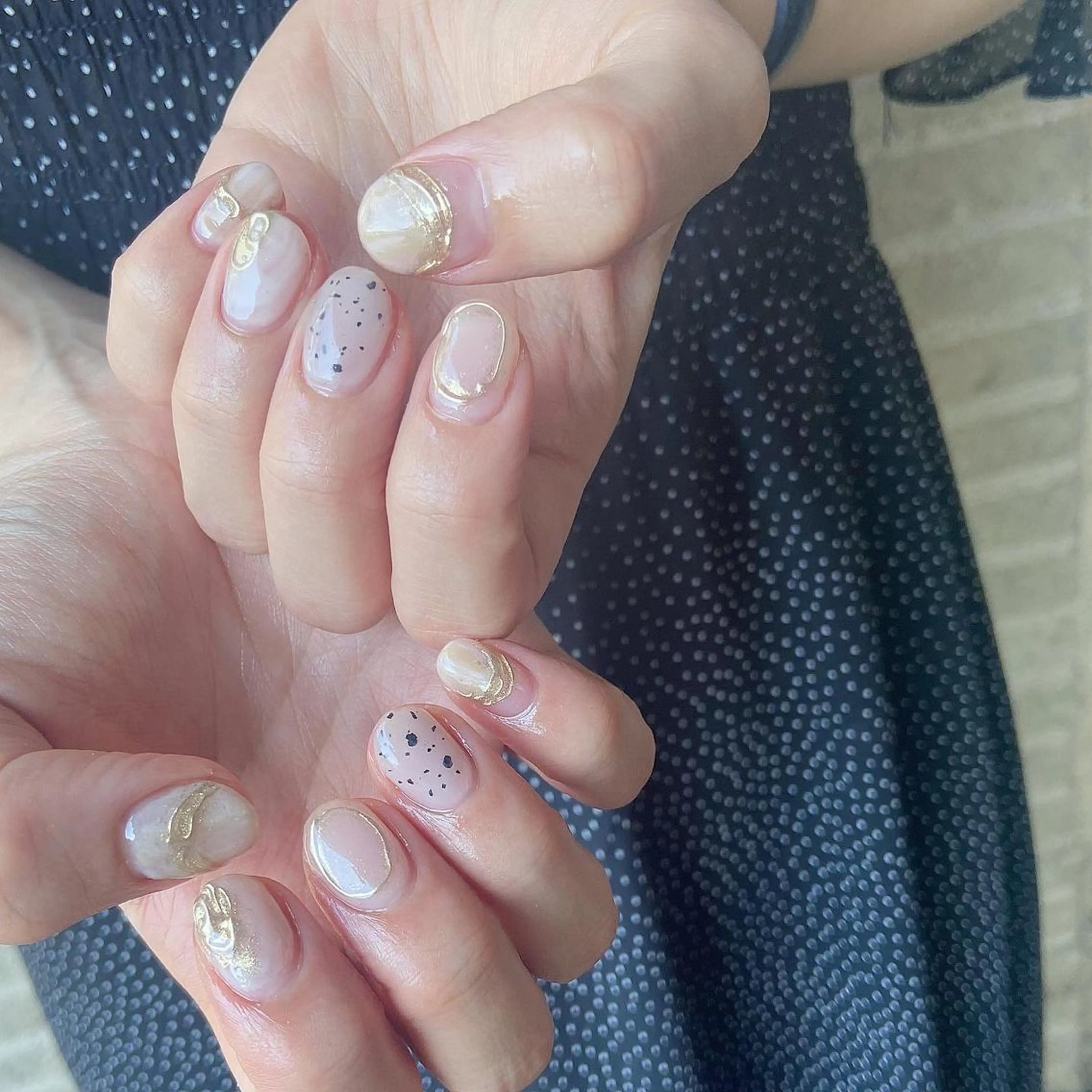 ネイル ハンドネイル 𝕄𝕚𝕪𝕦🤍 自由が丘⌇パラジェルのネイルデザイン