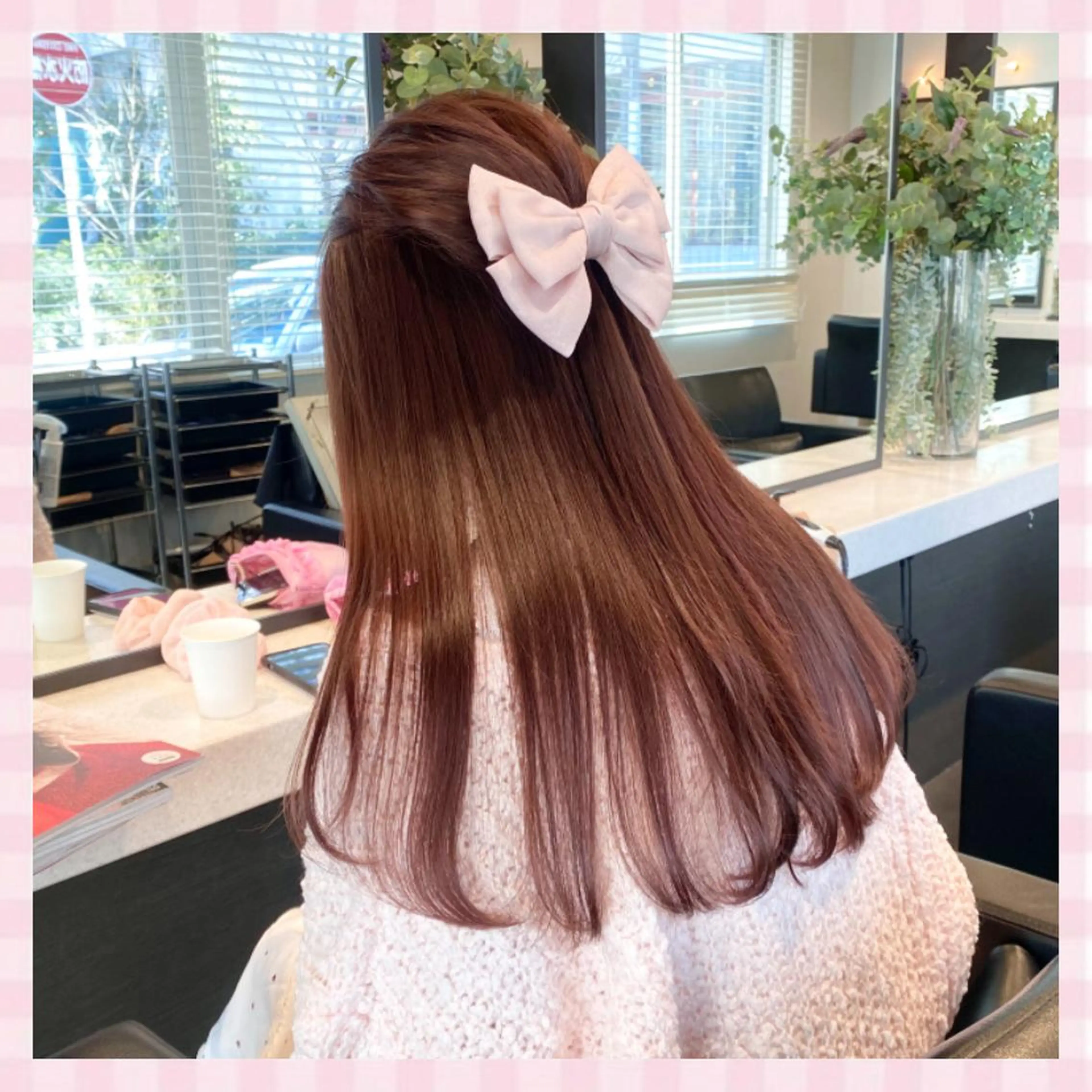 ロング カラー ヘアアレンジ 💗ガーリーヘア🎀 saki💗のヘアスタイル