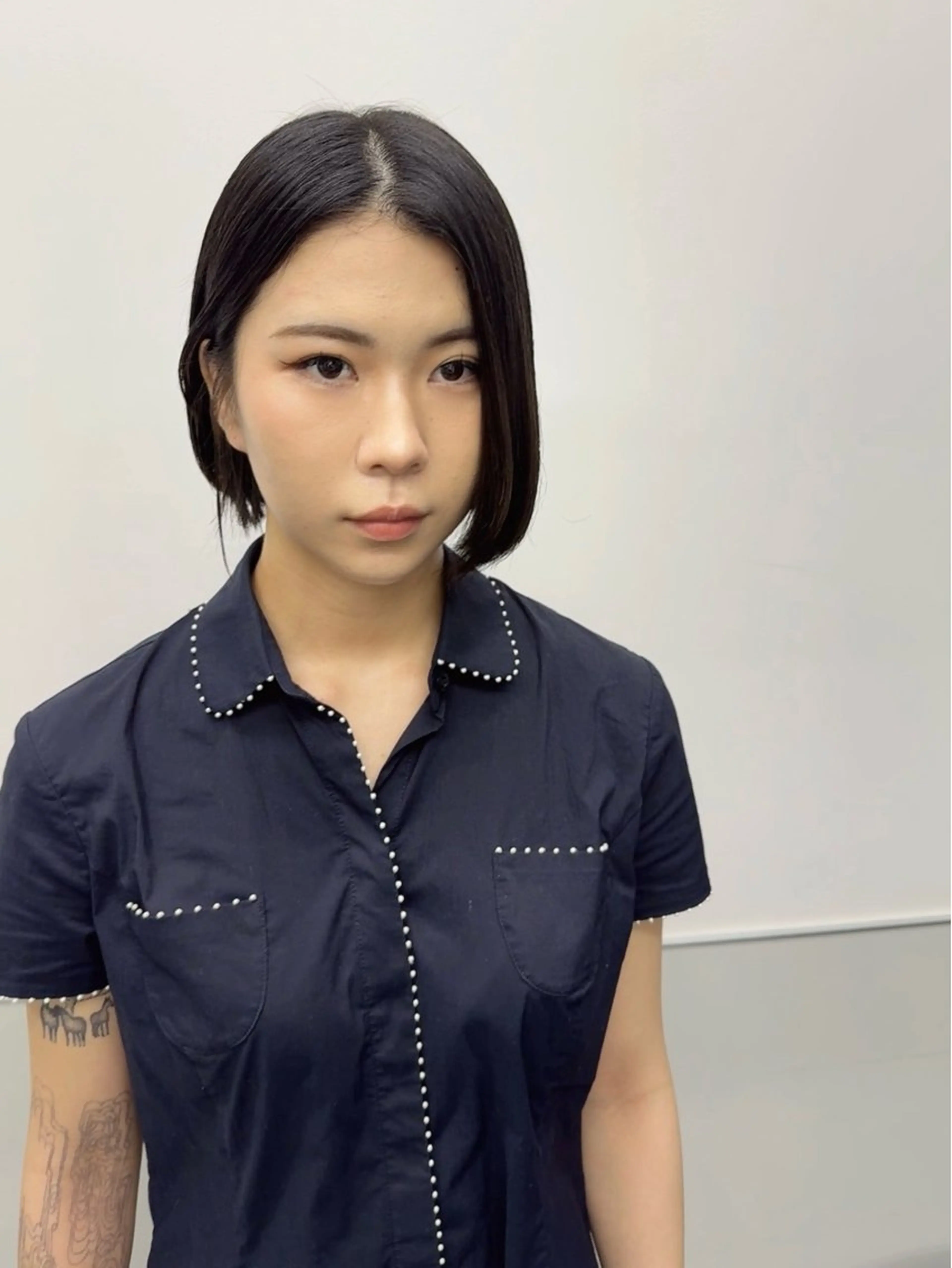 ミディアム 韓国風ヘア レイヤーカット トリートメント ワンホンヘア カット 縮毛矯正 トリートメント GO TODAY シェアサロン 町田店所属・韓国ヘア🇰🇷 スズキのヘアスタイル