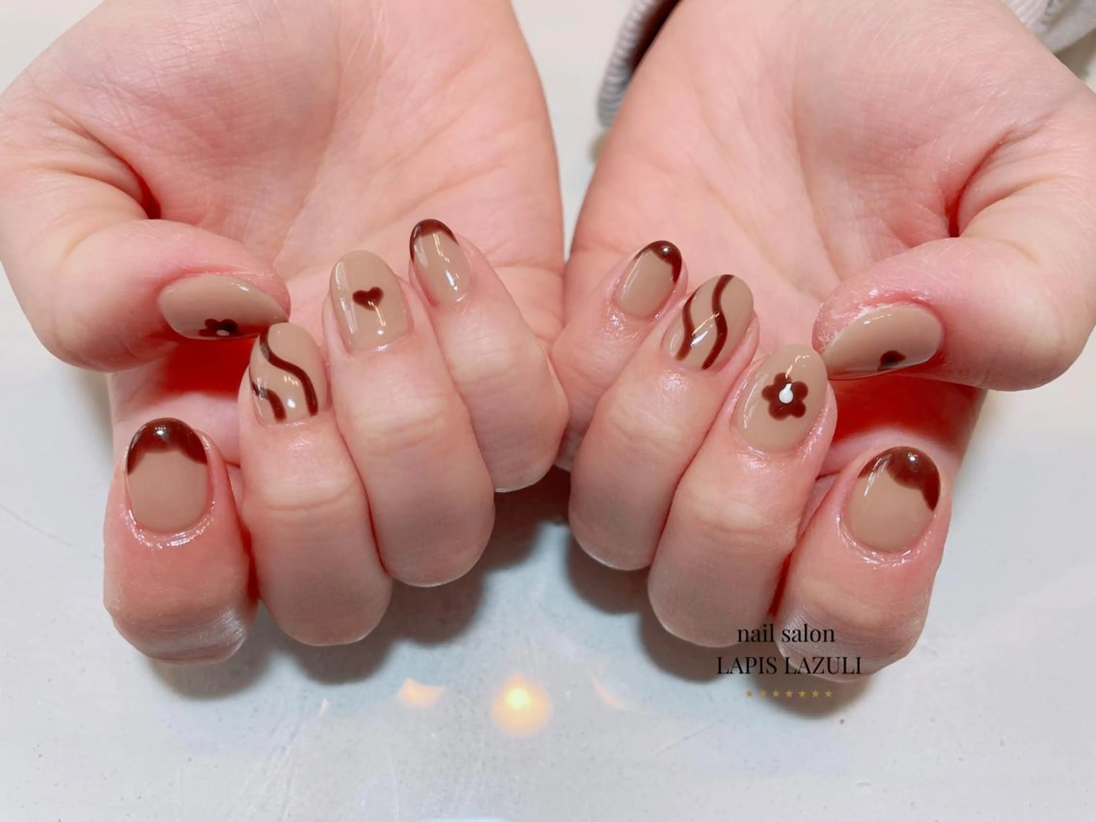 ネイル ジェルネイル マットネイル ミラーネイル ニュアンスネイル オフィスネイル ハンドネイル nail salon ラピスラズリのネイルデザイン