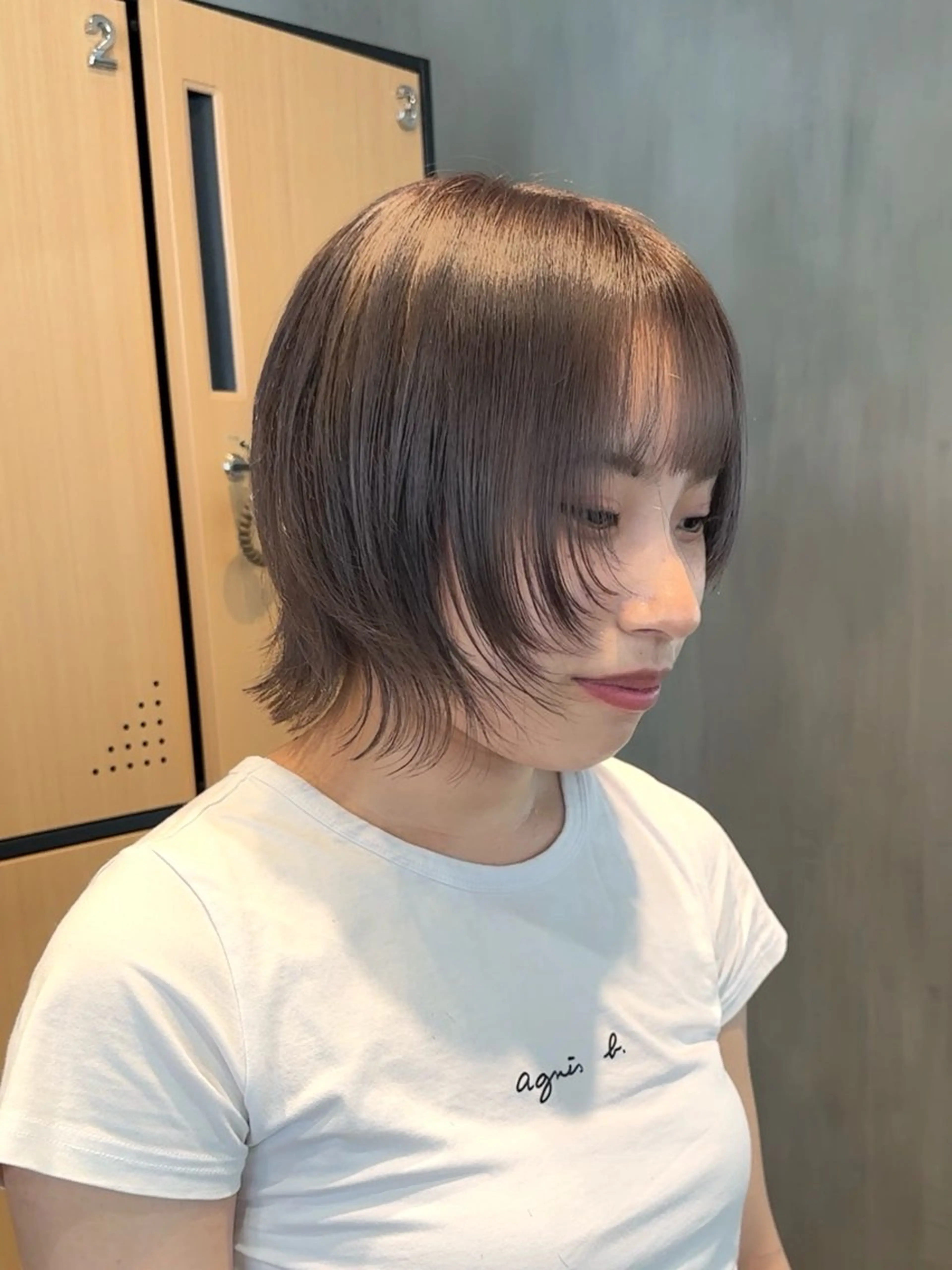 ミディアム カラー カット ヘアカラー トリートメント 髪質改善/レイヤー/ 艶髪🎀ayaneのヘアスタイル