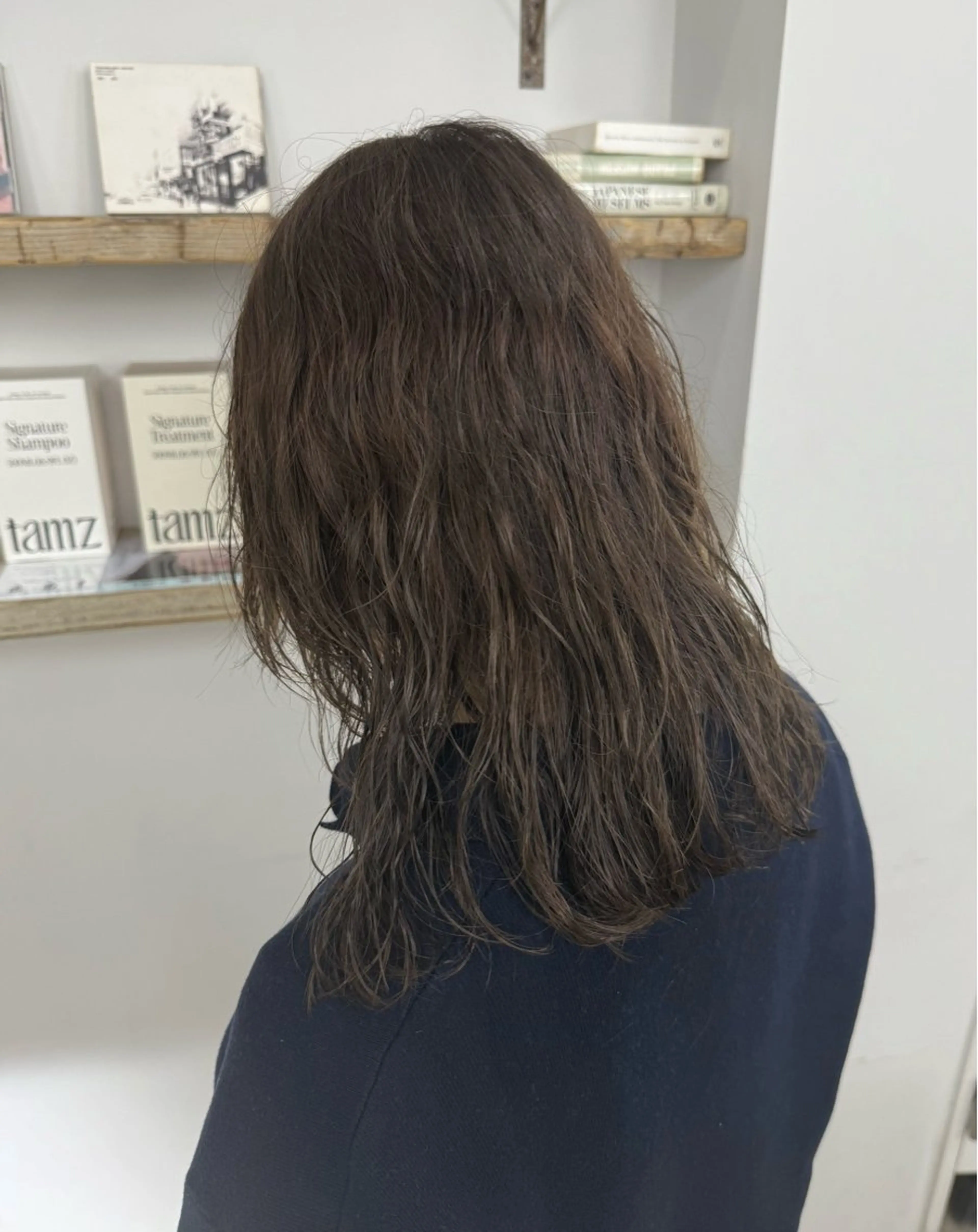 セミロング カラー ヘアカラー トリートメント 森岡 涼汰のヘアスタイル