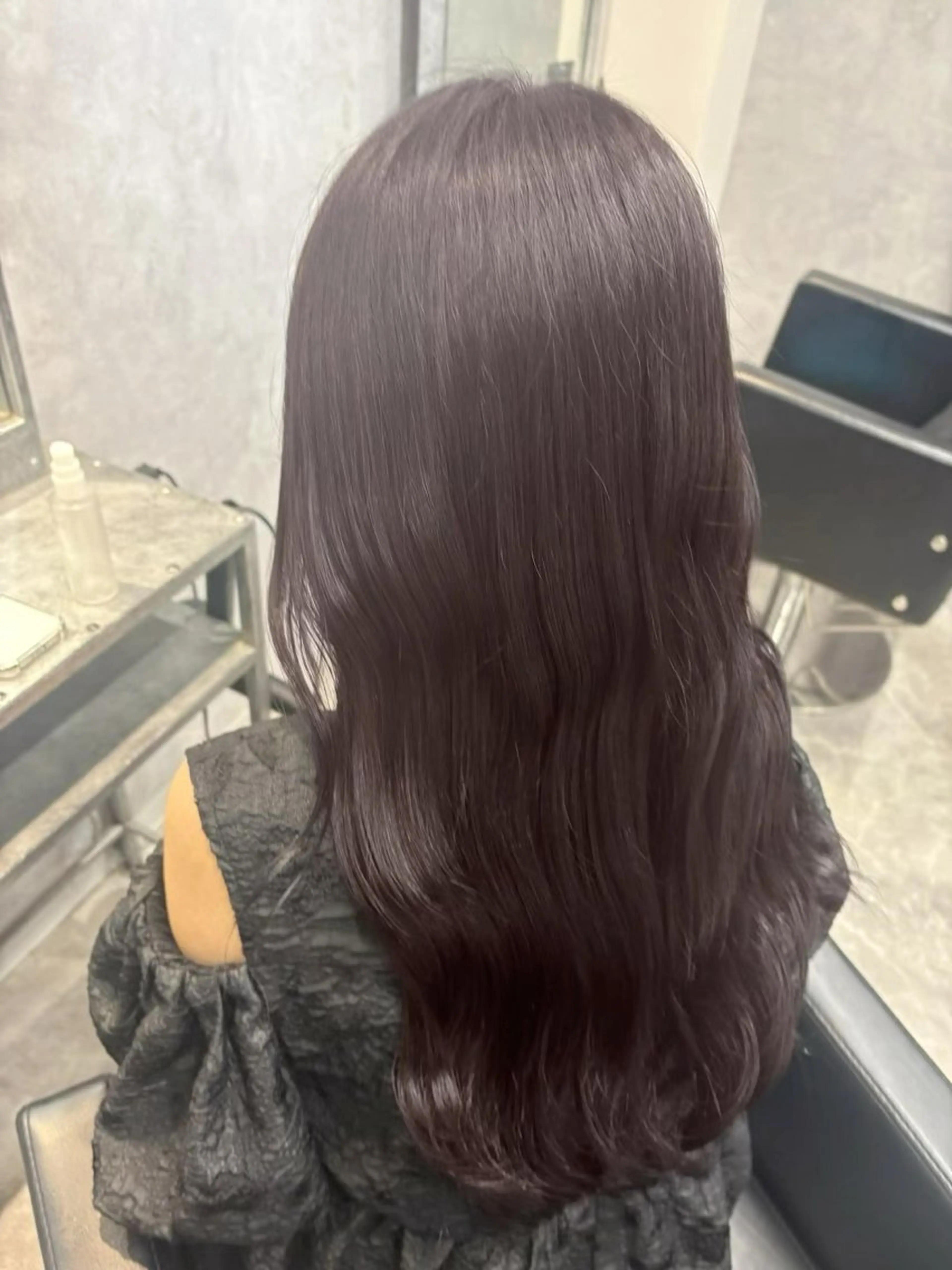 セミロング ヘアカラー GiseL 梅田【ジゼル】所属・透明感カラー × ハイトーン さきのヘアスタイル