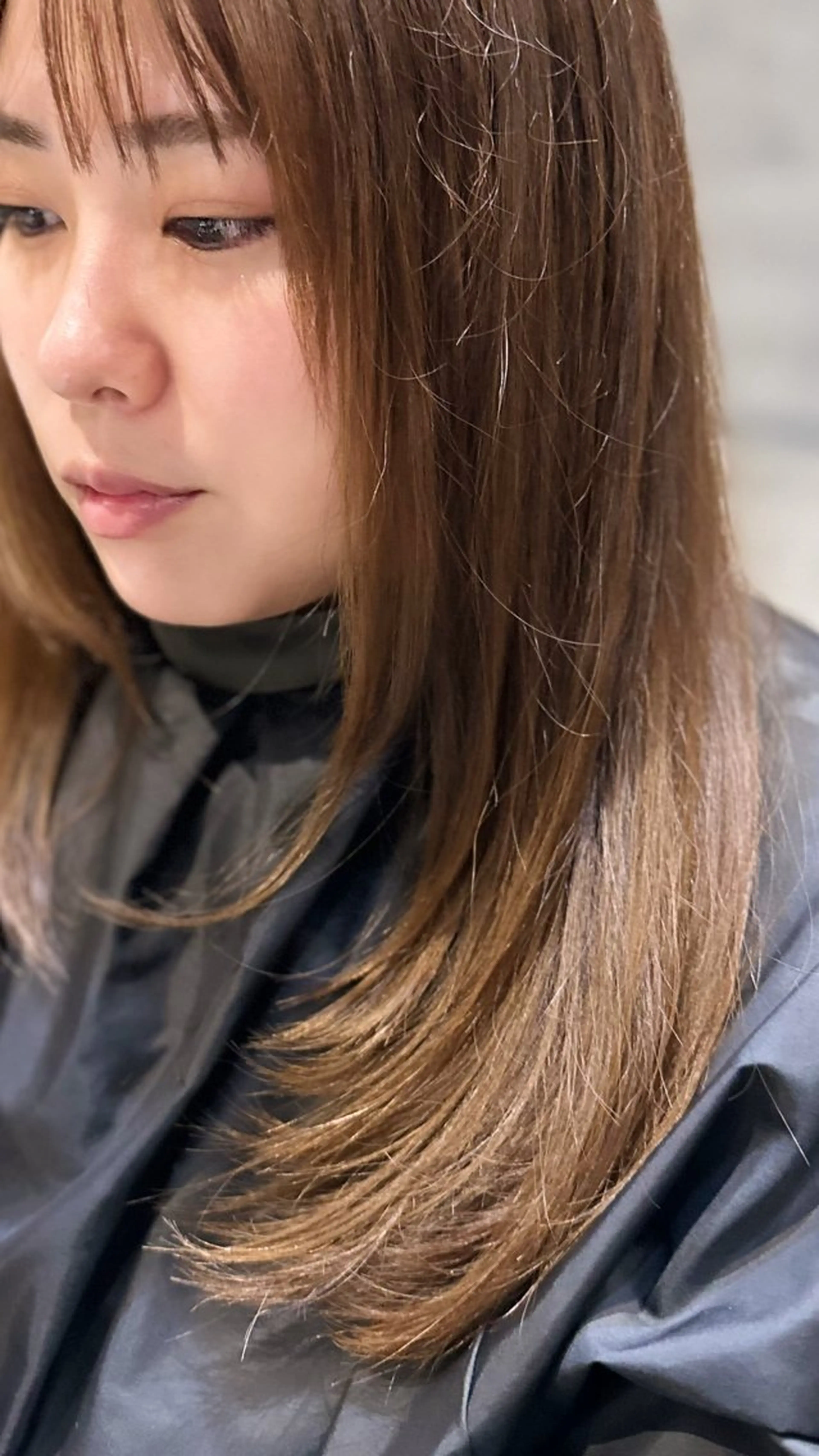 ミディアム レイヤーカット カット _WHITE /藤田唯生のヘアスタイル