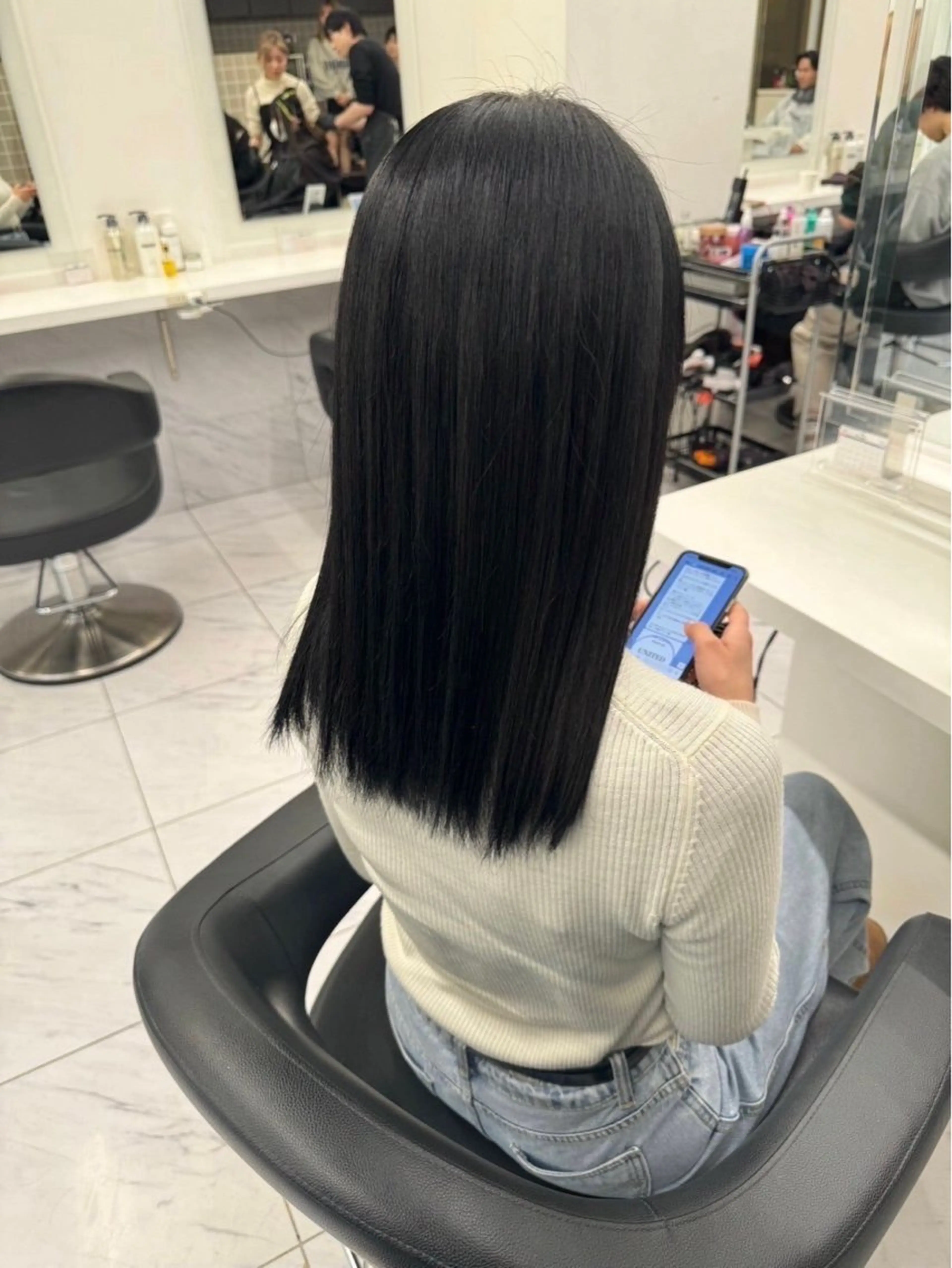 ロング 髪質改善 トリートメント メンズカットの達人 暖色カラー ダイチのヘアスタイル