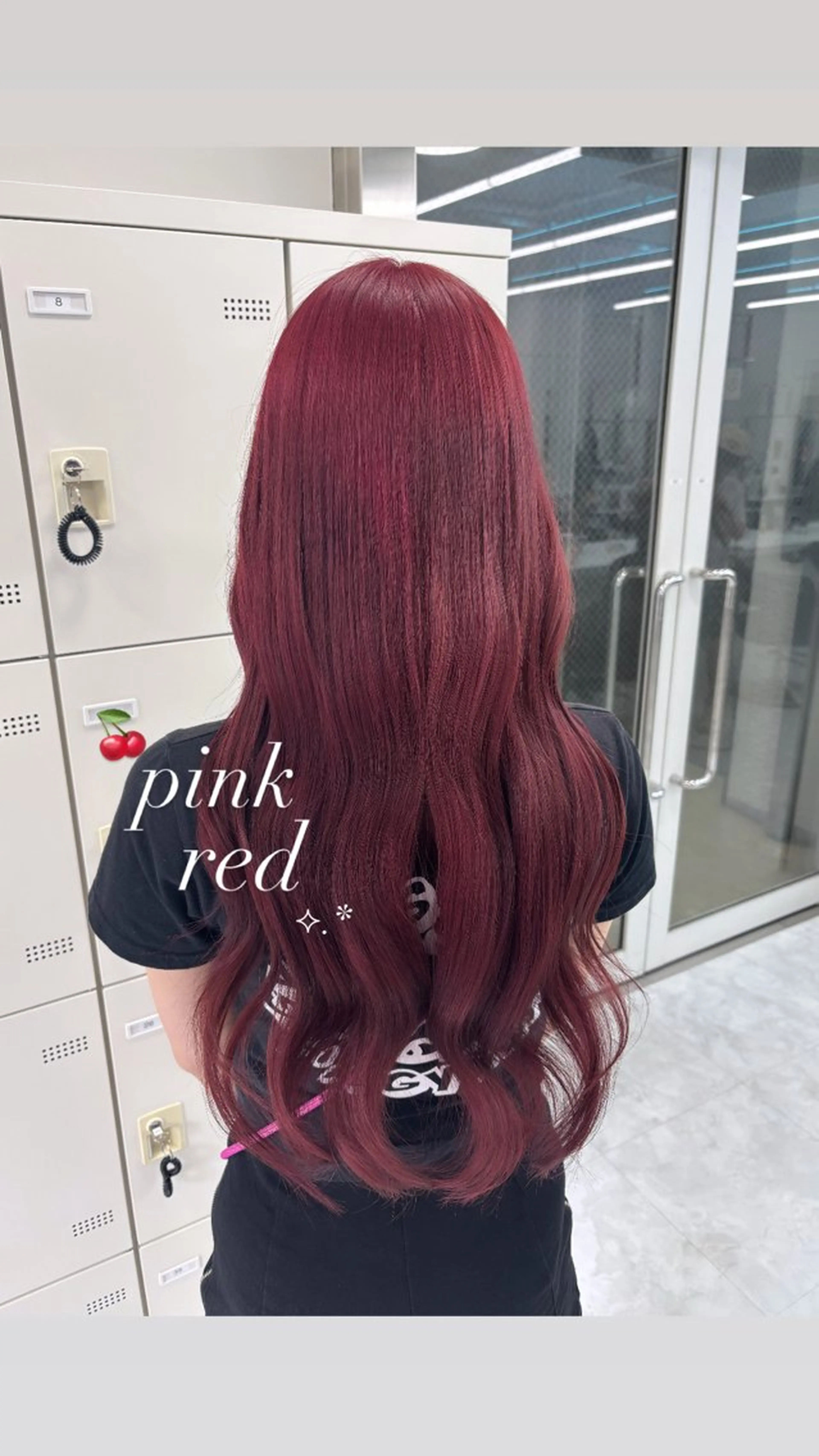 セミロング ヘアカラー Hina🎀♡ 暖色/縮毛のヘアスタイル