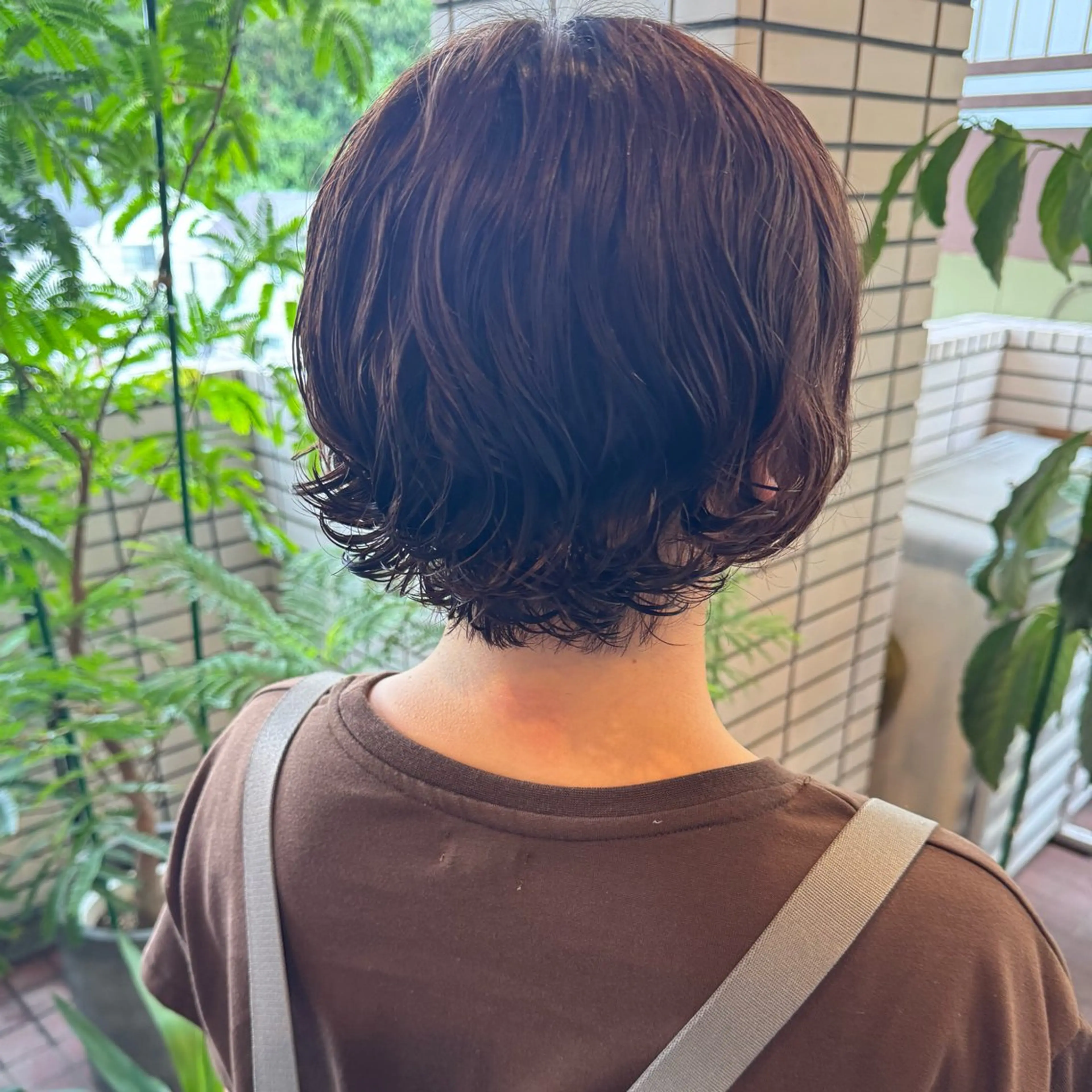 ショート パーマ パーマ 艶カラー/カット AYANO 💗🪽のヘアスタイル