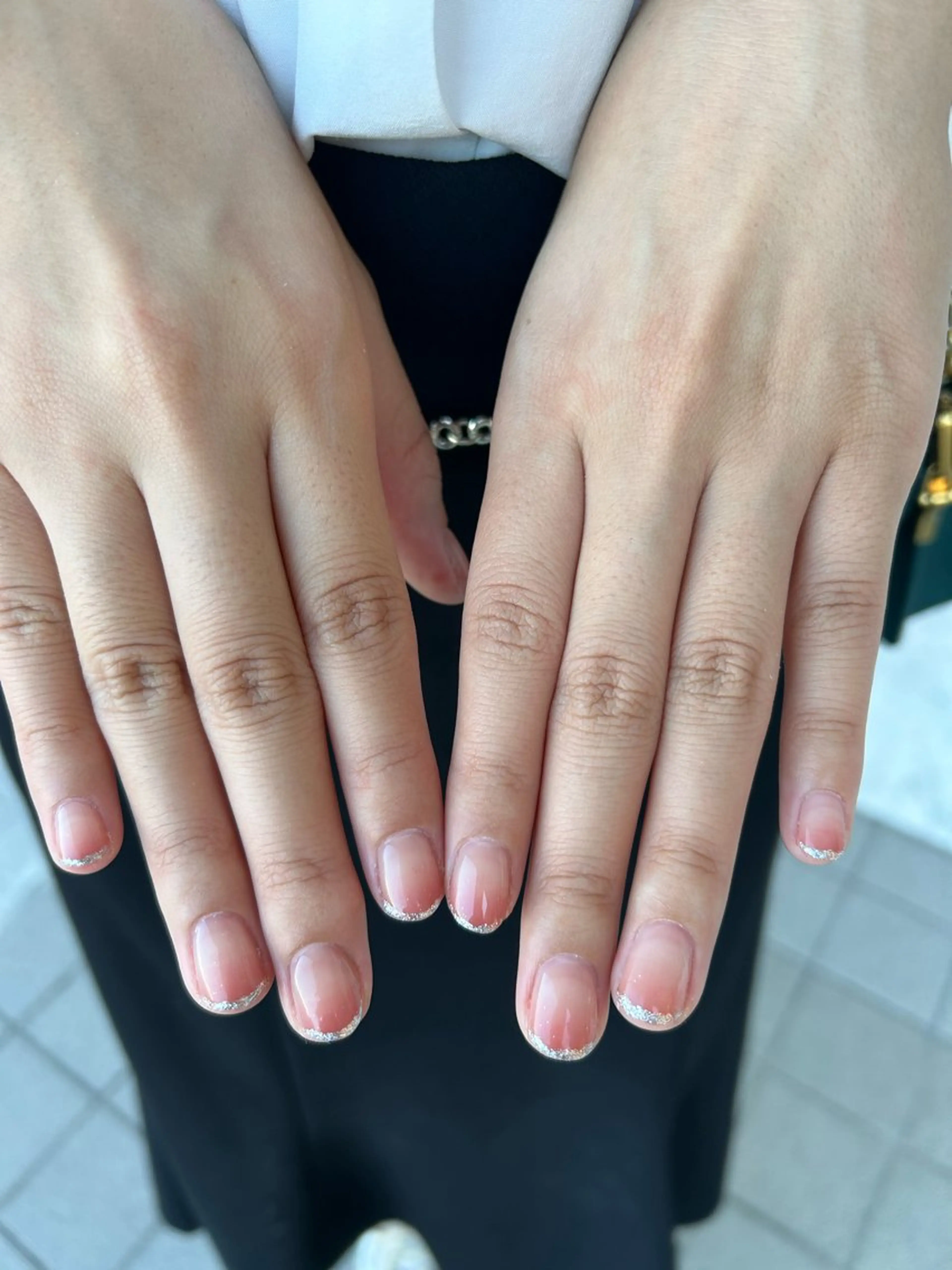 ネイル フレンチネイル グラデーション 大山 なつみのネイルデザイン