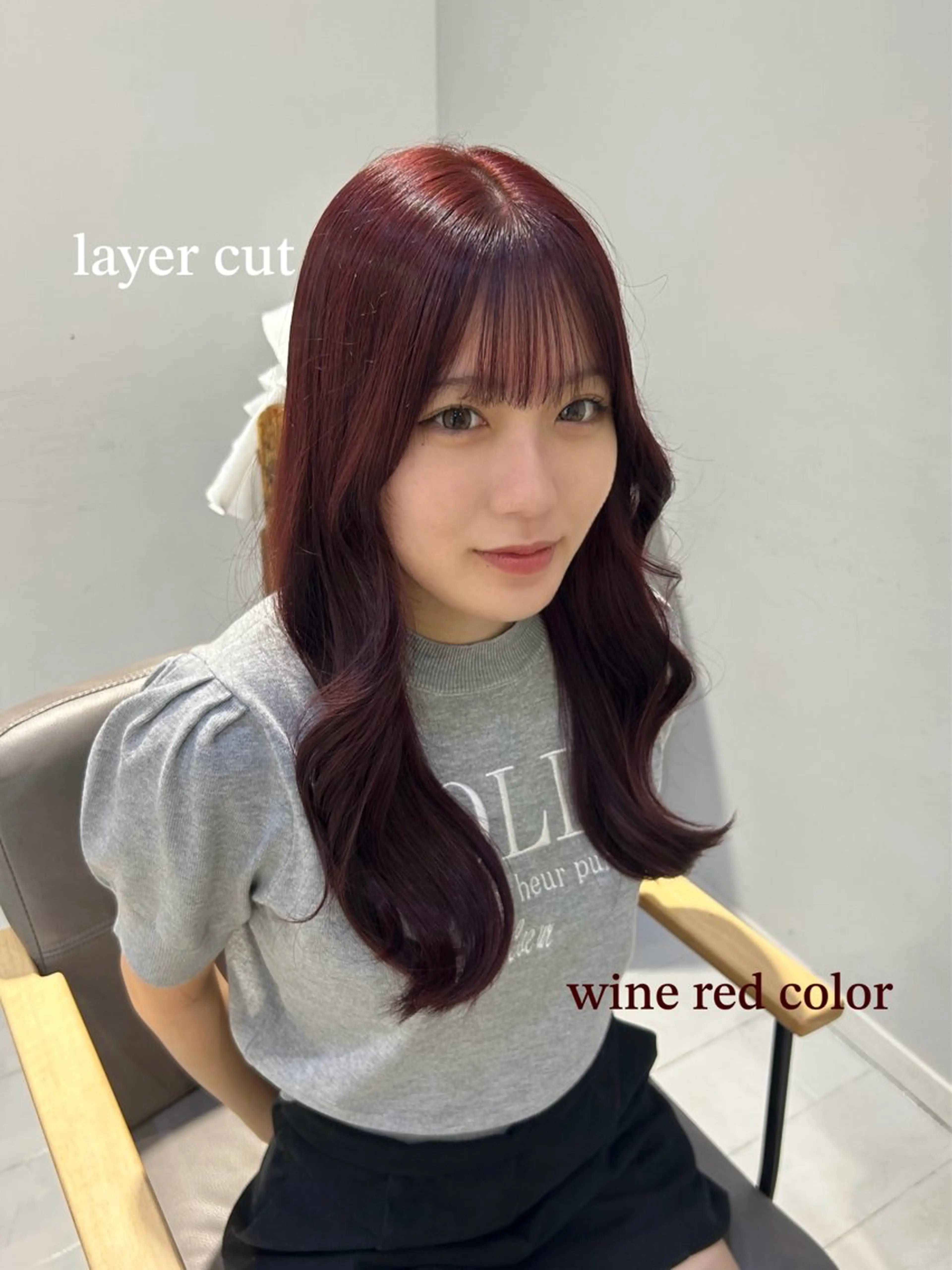 ロング カット ヘアカラー トリートメント 韓国ヘア ‎🤍KANA🎀のヘアスタイル