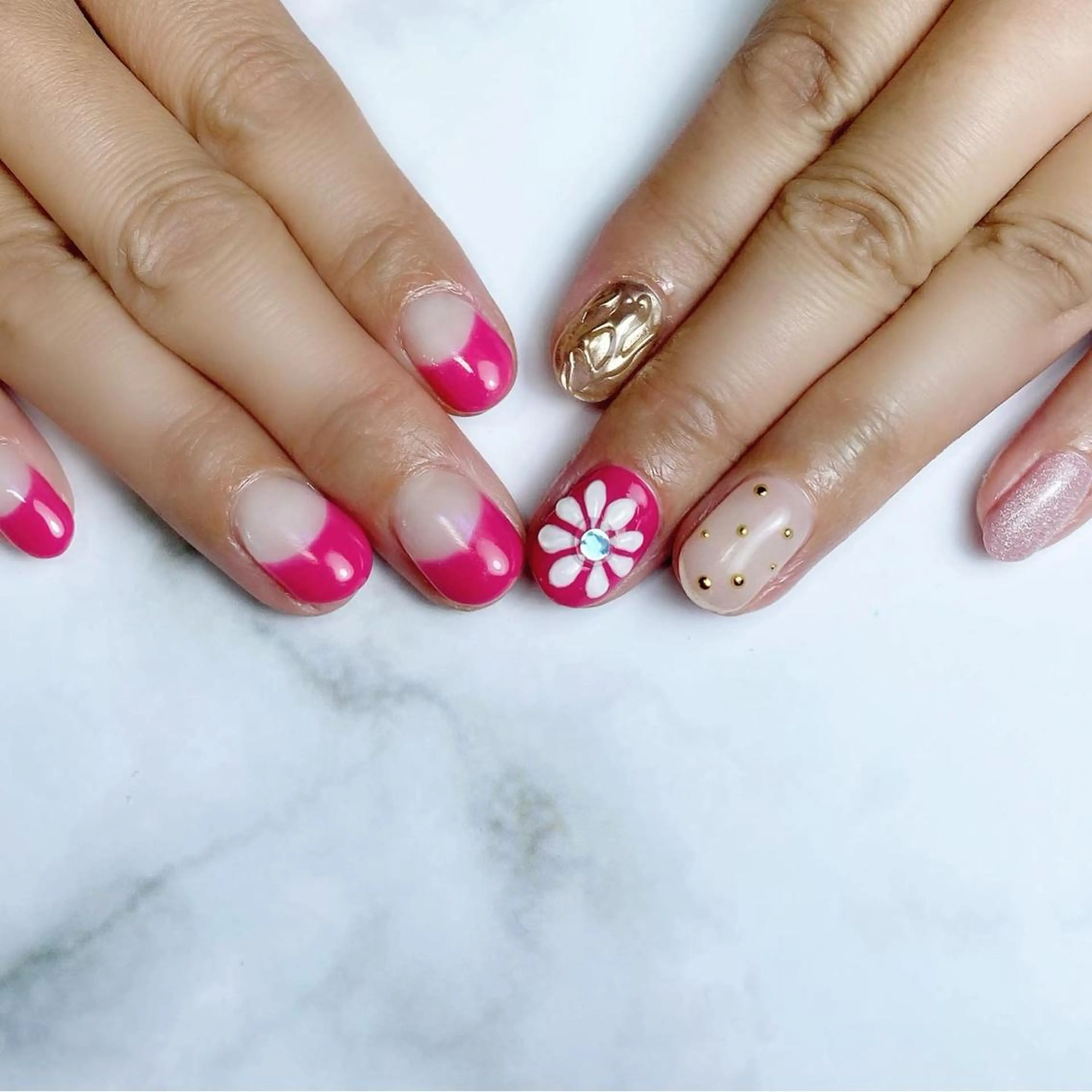 ネイル フラワーネイル ぷっくりネイル Nail ameria megu所属・ameria meguのネイルデザイン