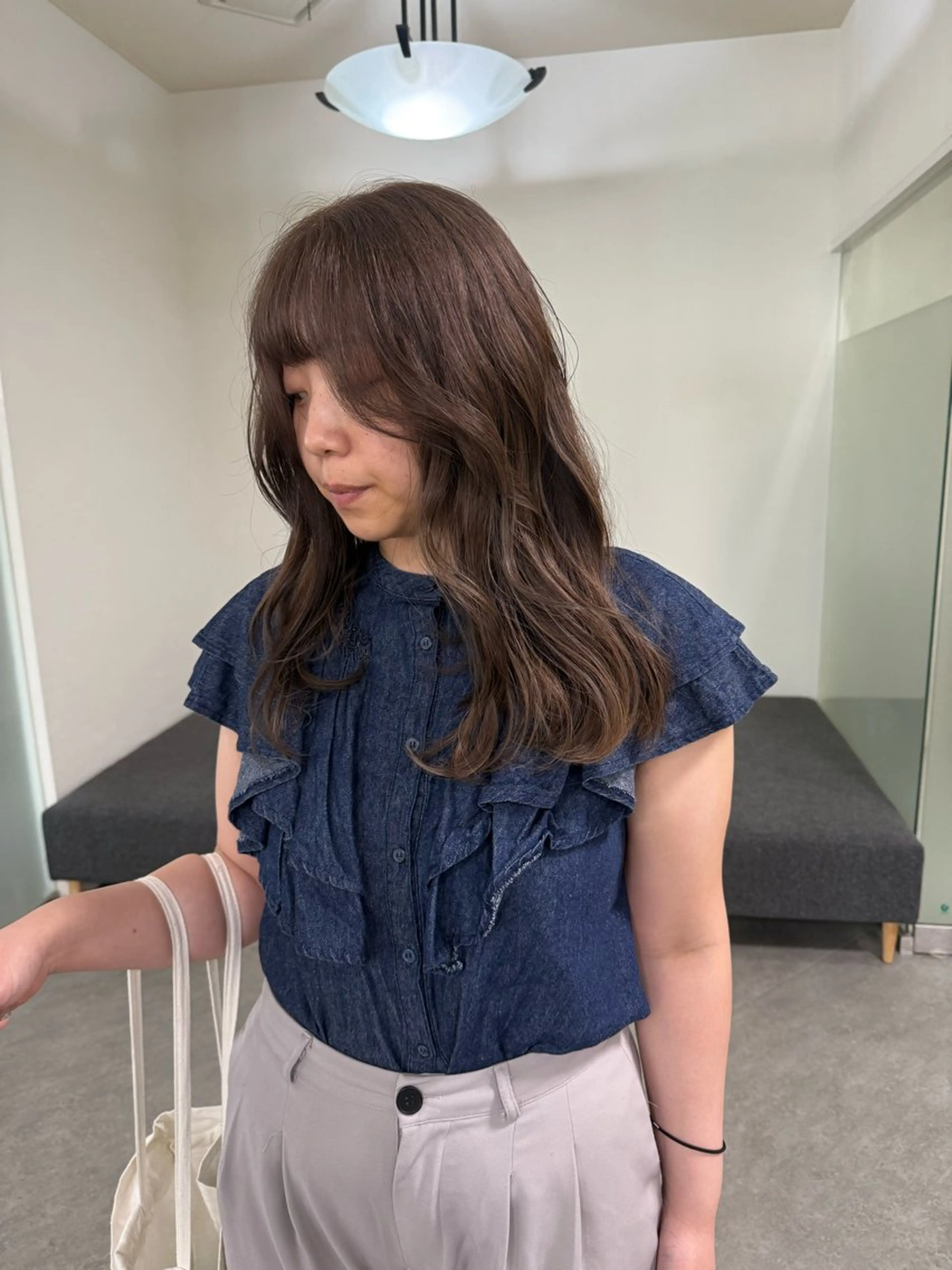 ロング カラー 花島 来愛のヘアスタイル