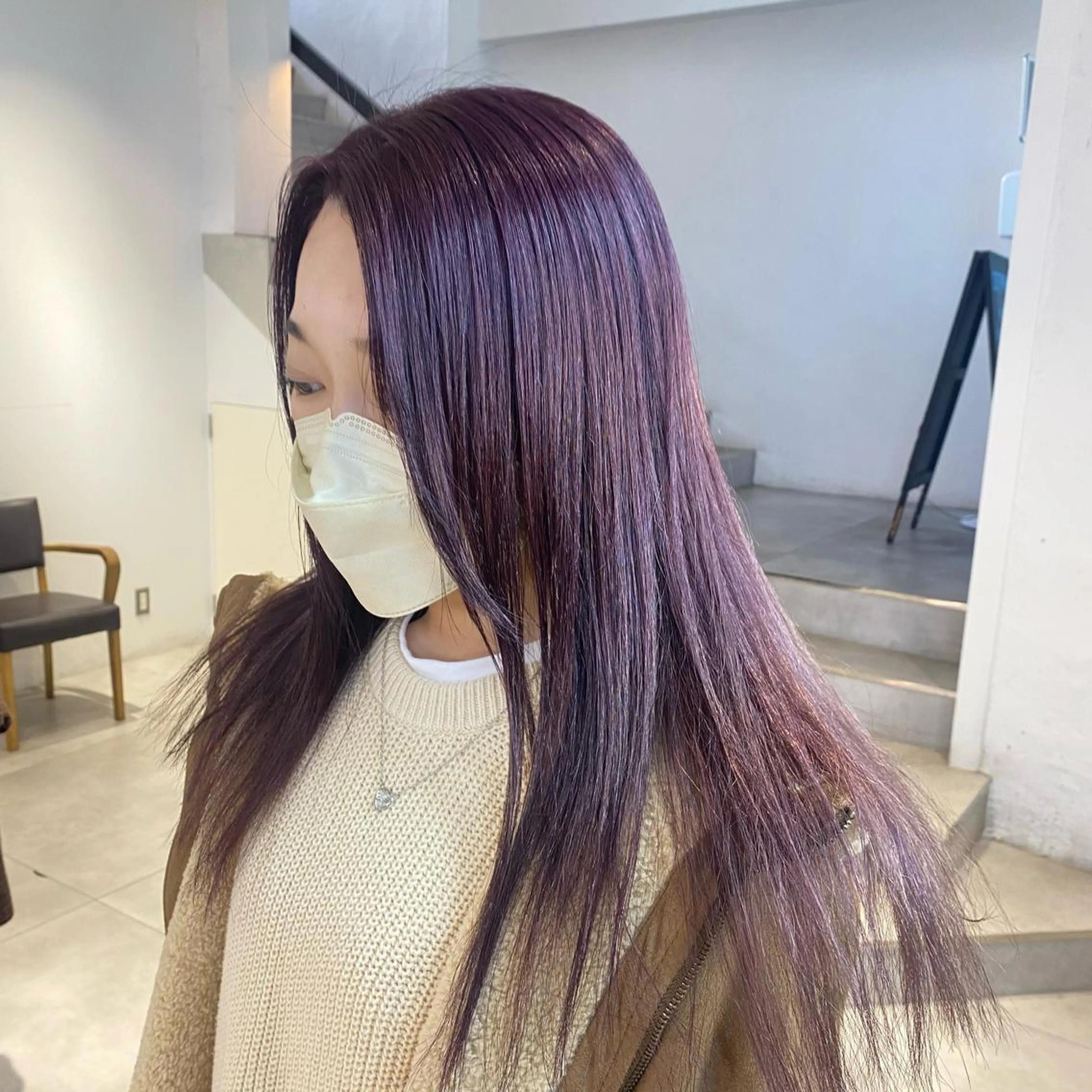 カラー 酸性ストレート・ メンズ 三原 楊子のヘアスタイル