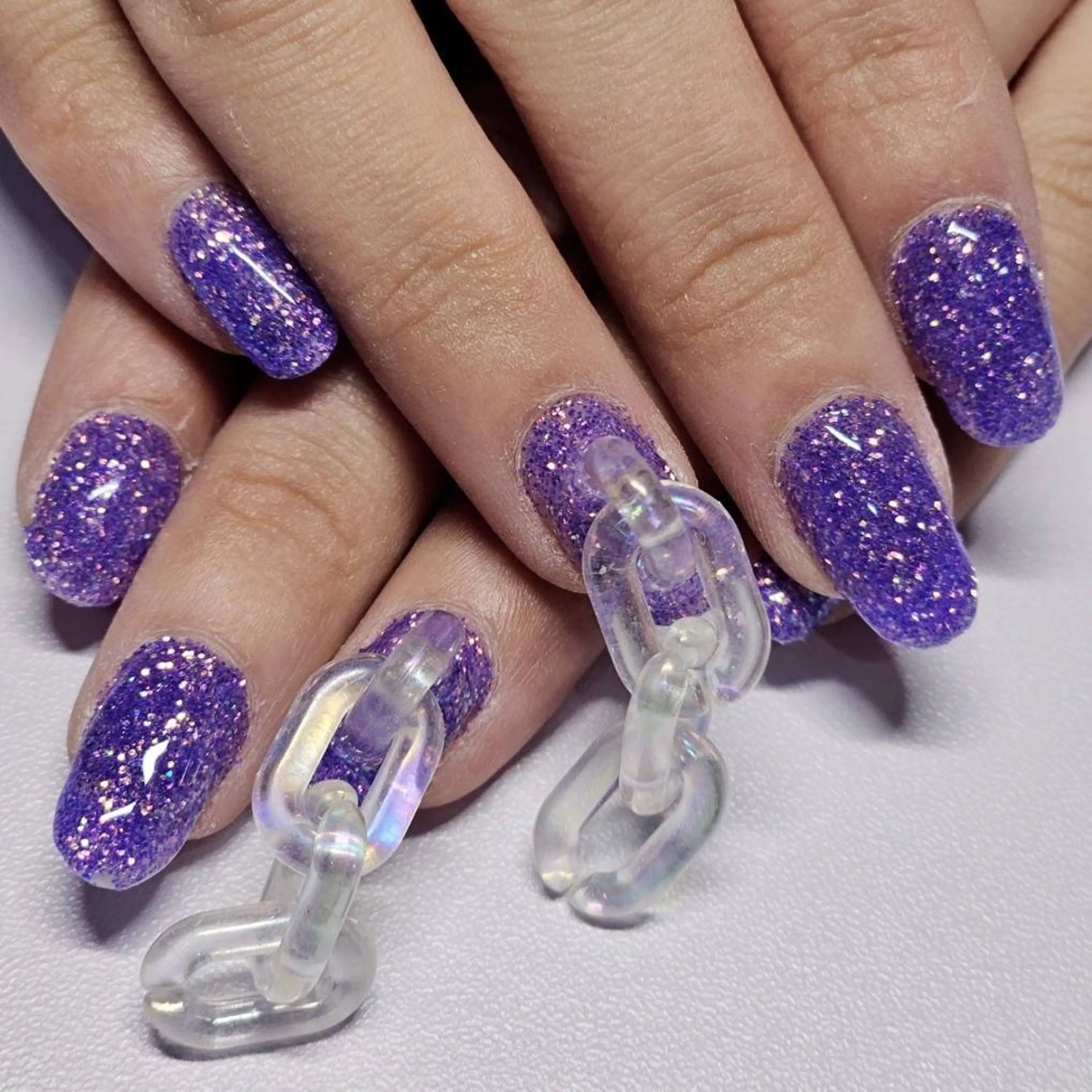 ネイル アートネイル クリアネイル ラメ(グリッター) 持ち込み ワンカラーネイル ハンドネイル よしだ ひろきのネイルデザイン