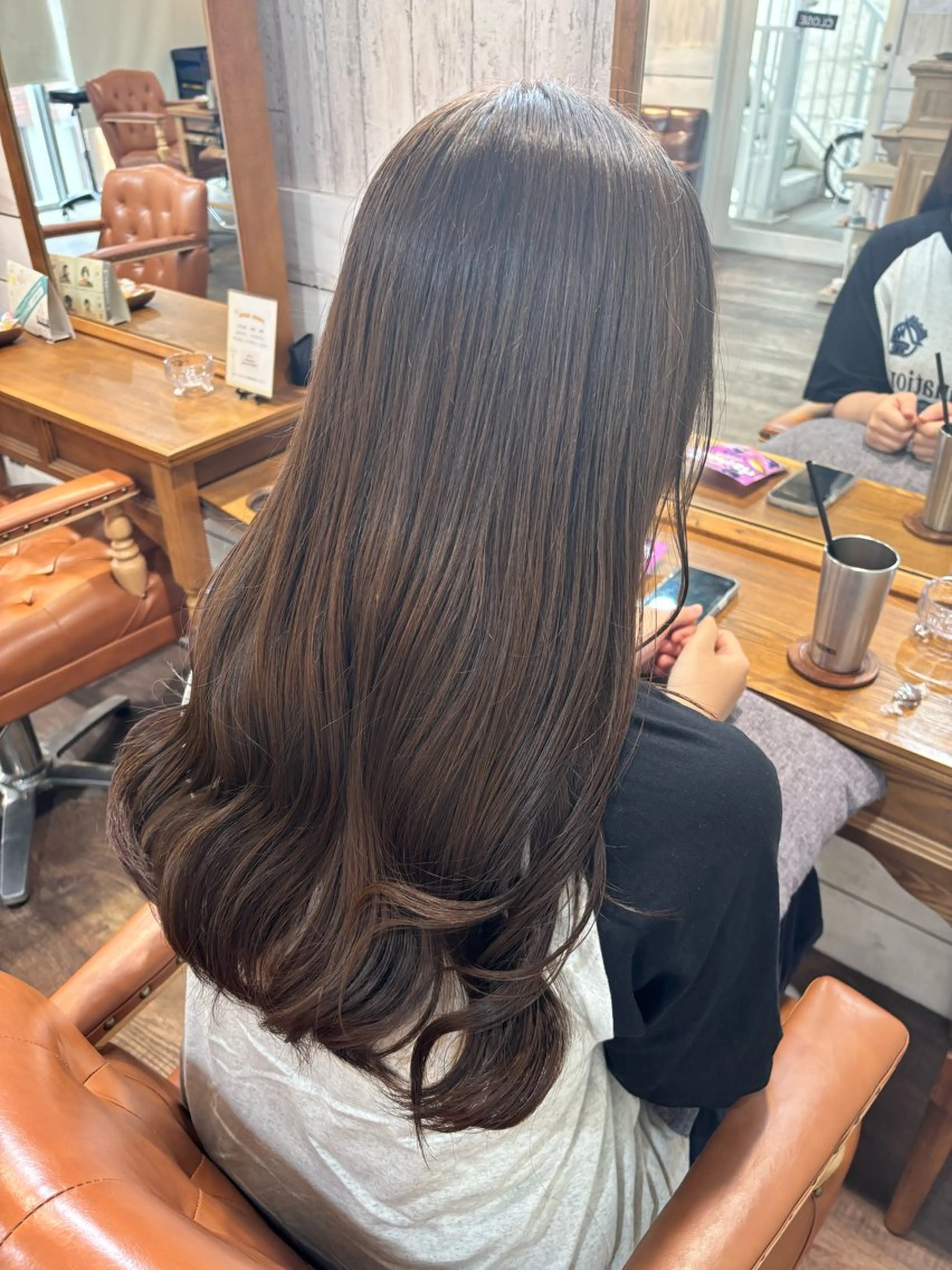 ロング カット ヘアカラー ブリーチなし透明感 カラー✳︎ayaneのヘアスタイル