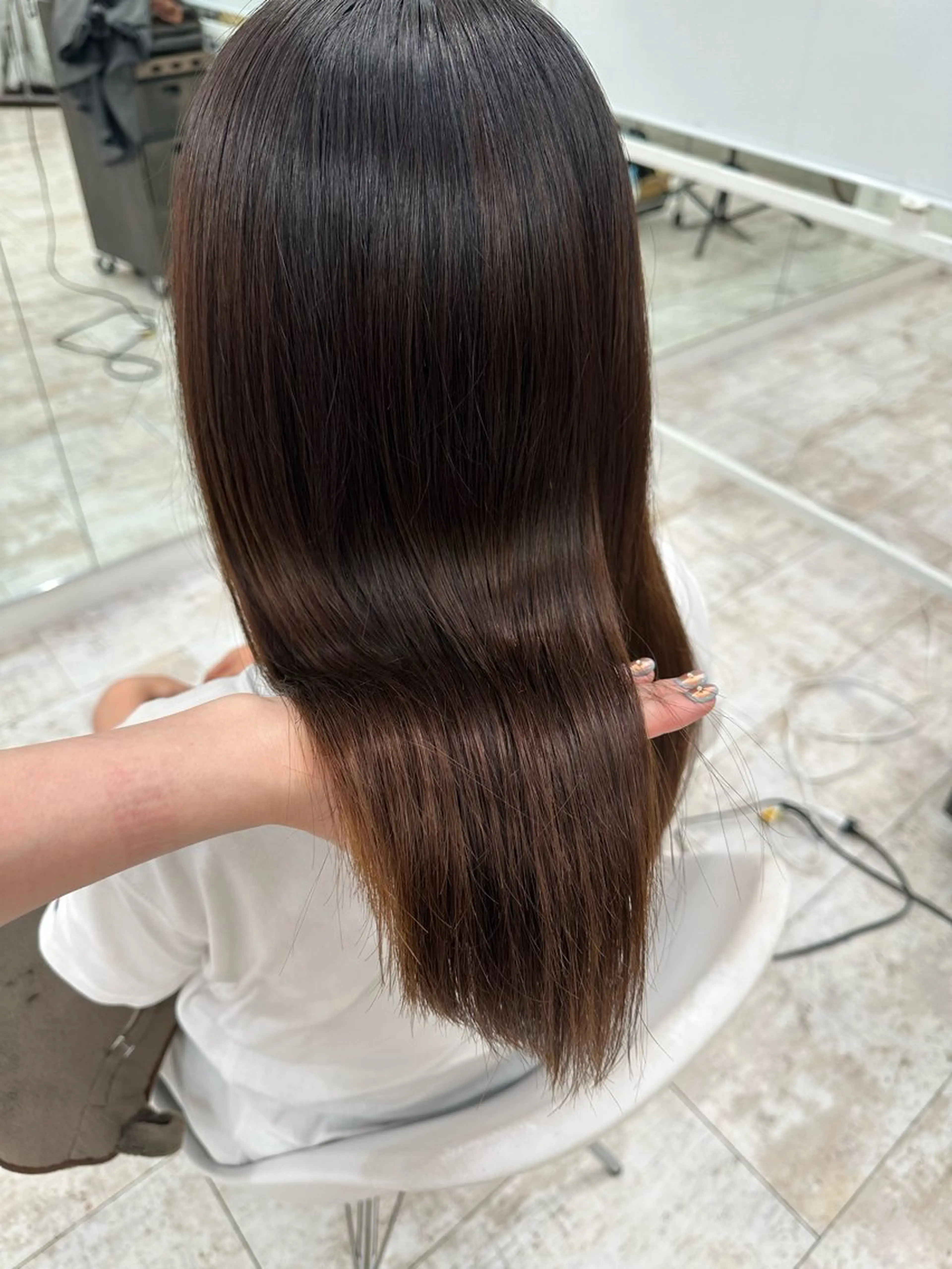 ロング 縮毛矯正 Mauve 世田谷 きたじまのヘアスタイル
