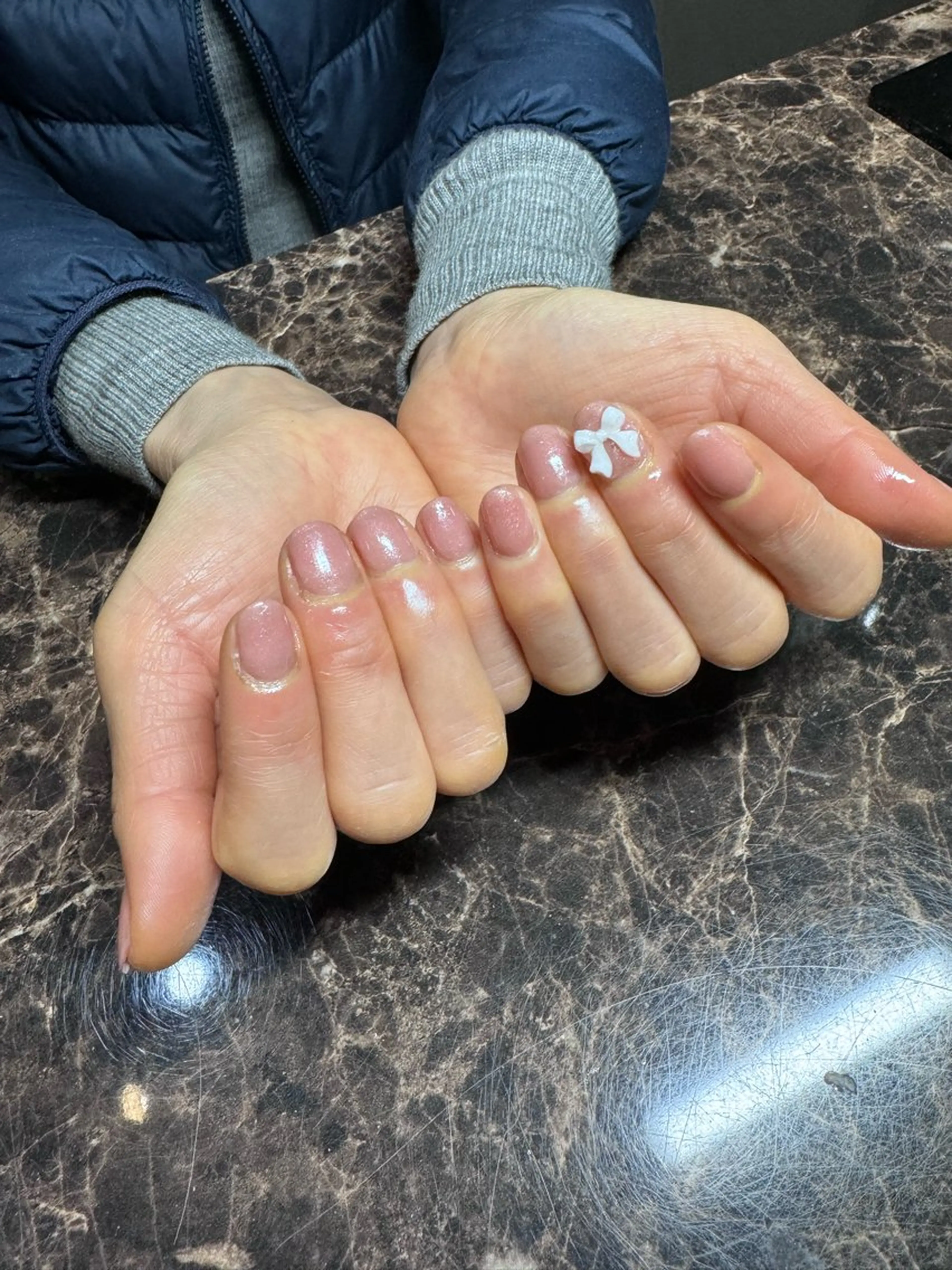 ネイル ワンカラーネイル ピンク ハンドネイル IROHA NAIL Mihoのネイルデザイン