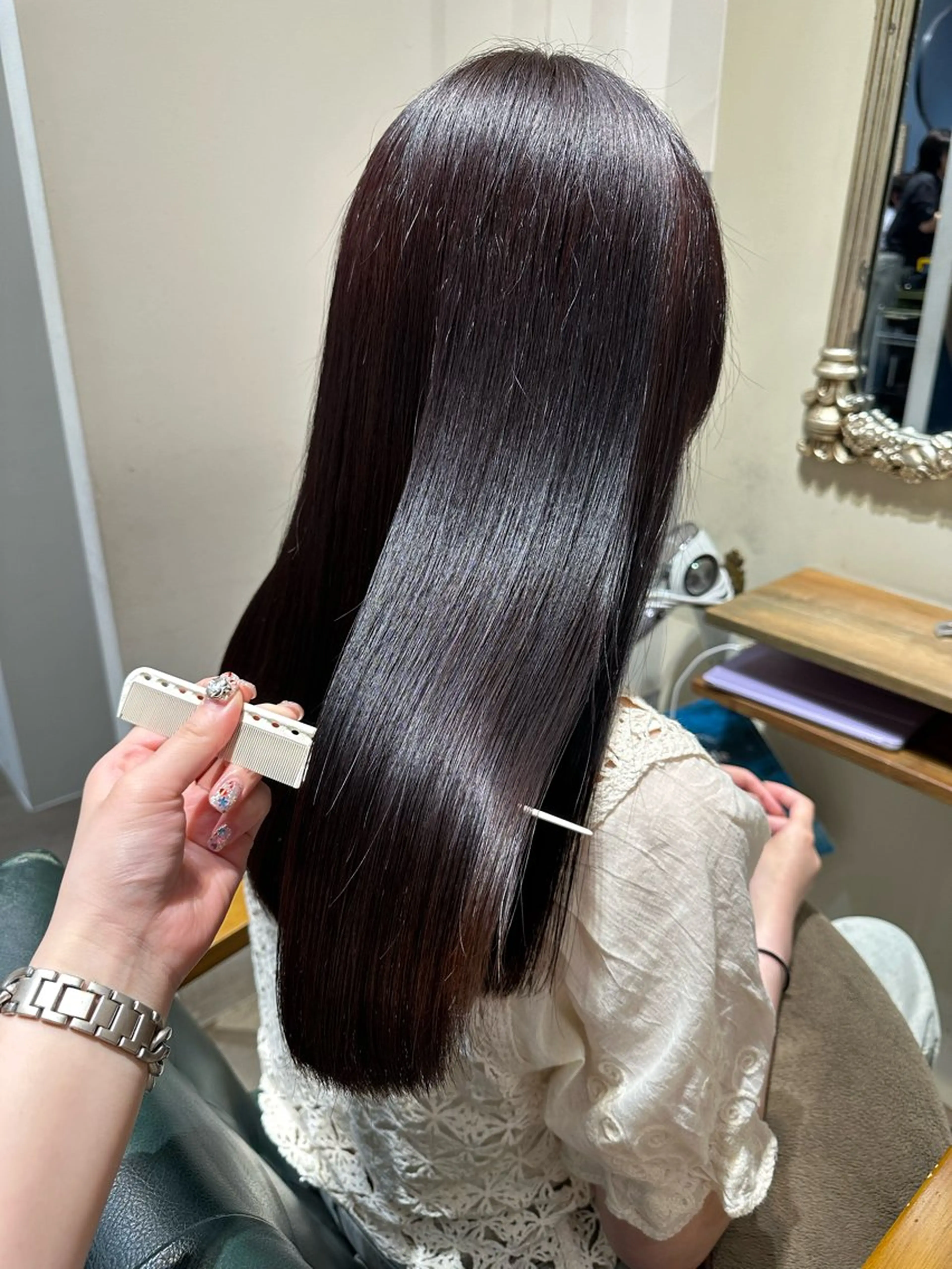 セミロング ヘアカラー 【echelle】 AMUのヘアスタイル