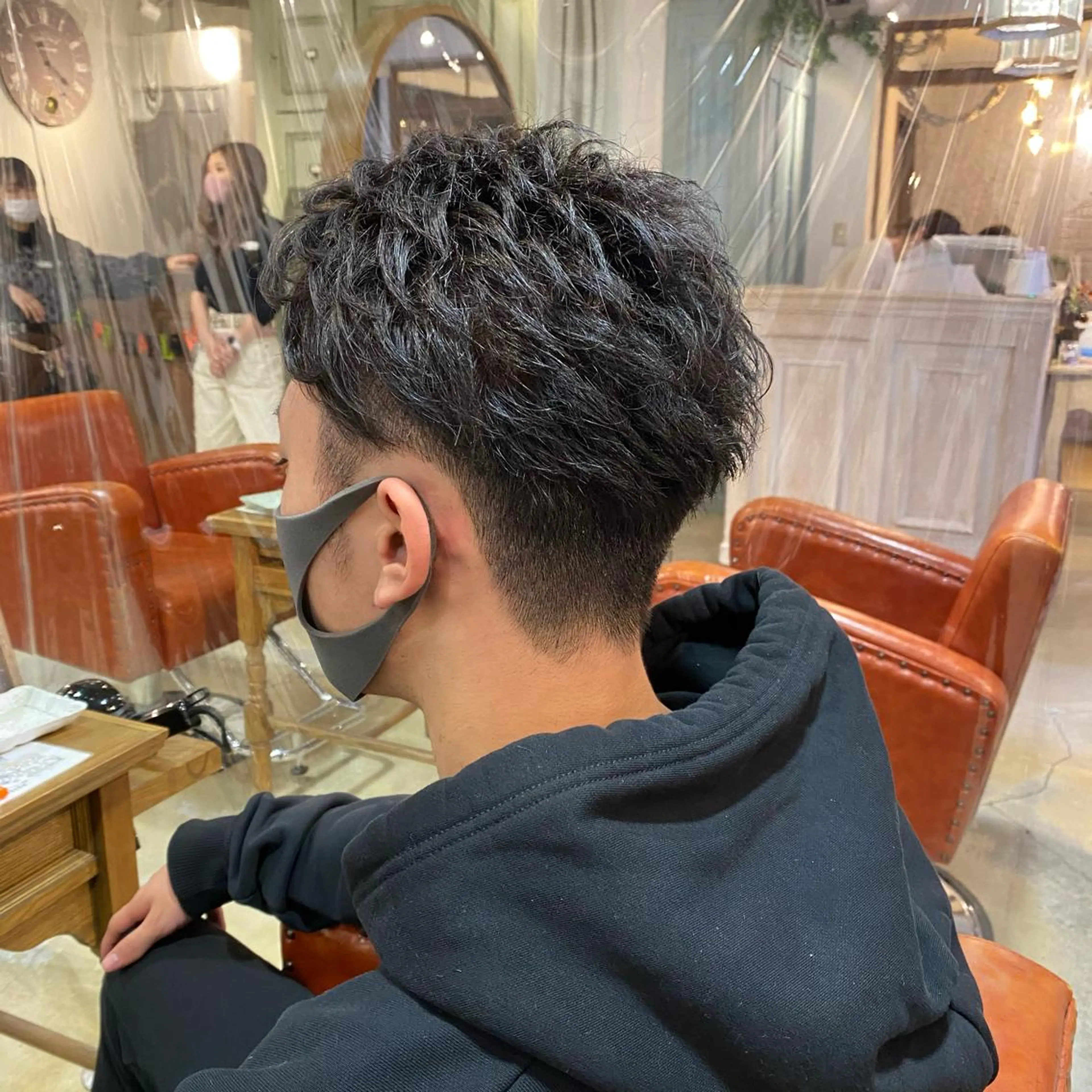 カラー メンズ アップバング 刈り上げ 🇰🇷千葉韓国ヘア 🇰🇷佐藤詩門のヘアスタイル