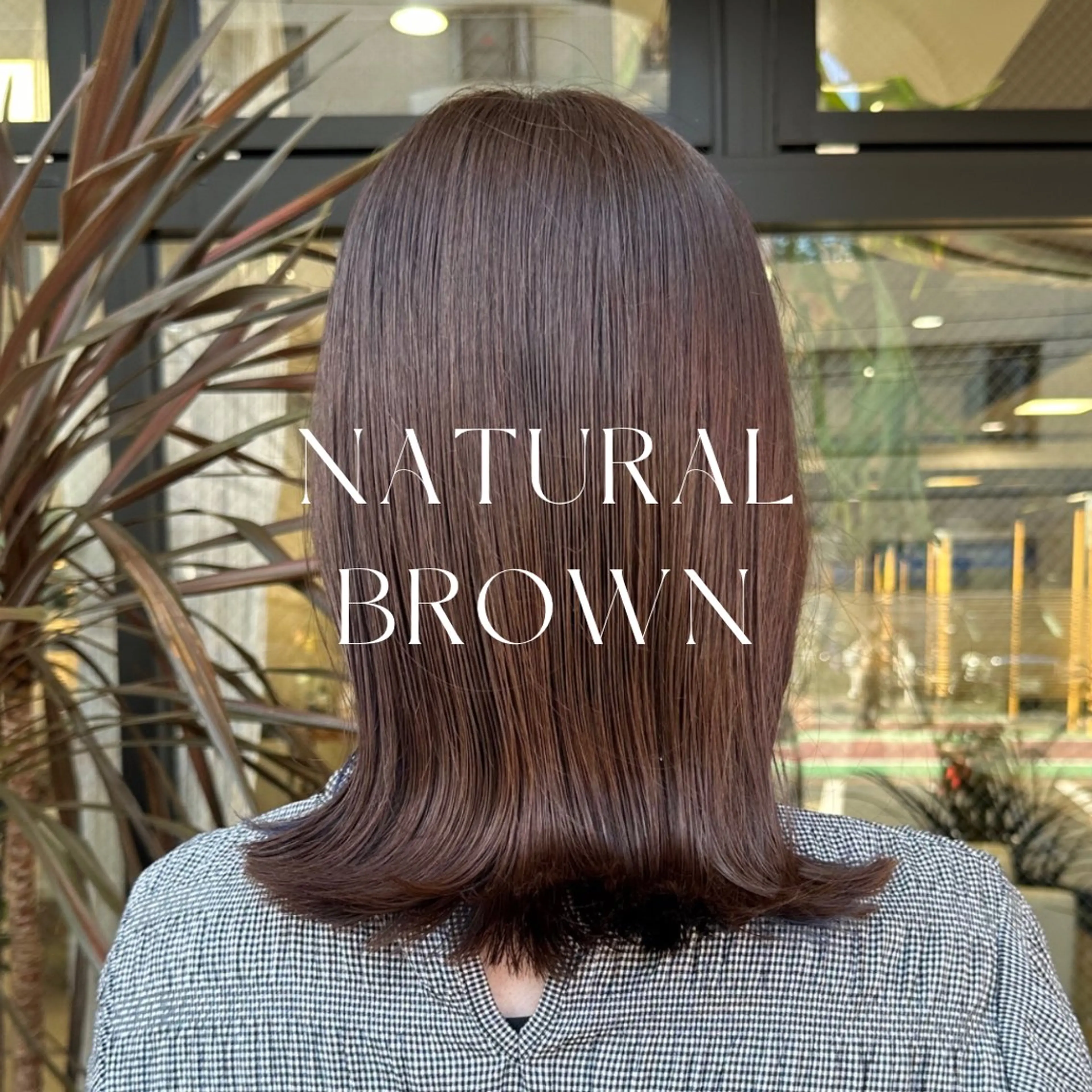 ミディアム カラー ハイトーン/暖色/ 眉/メイク/Rinaのヘアスタイル