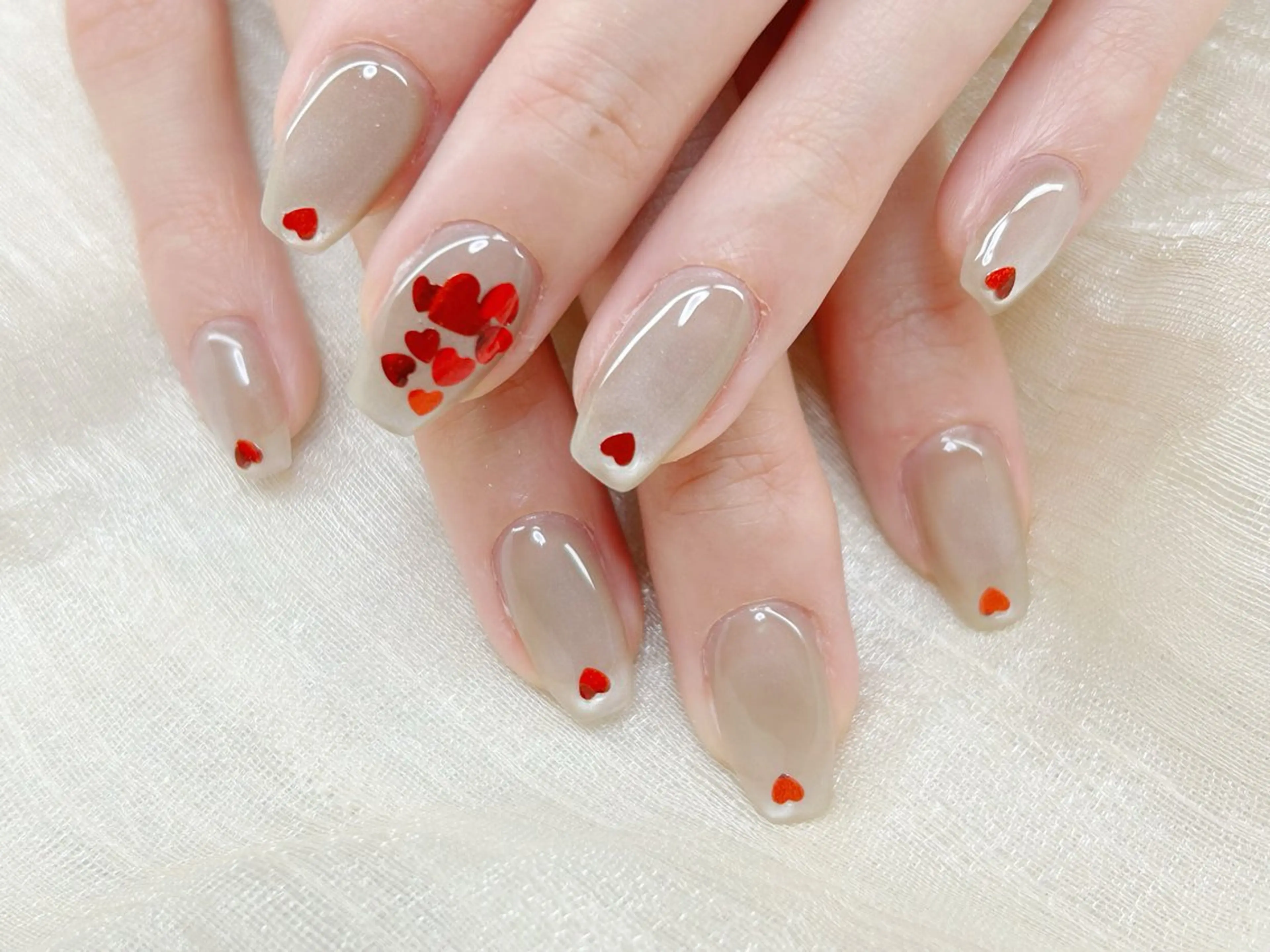 ネイル 成人式 長さ出し マグネットネイル 持ち込み シンプルネイル ハンドネイル Lino Nailのネイルデザイン