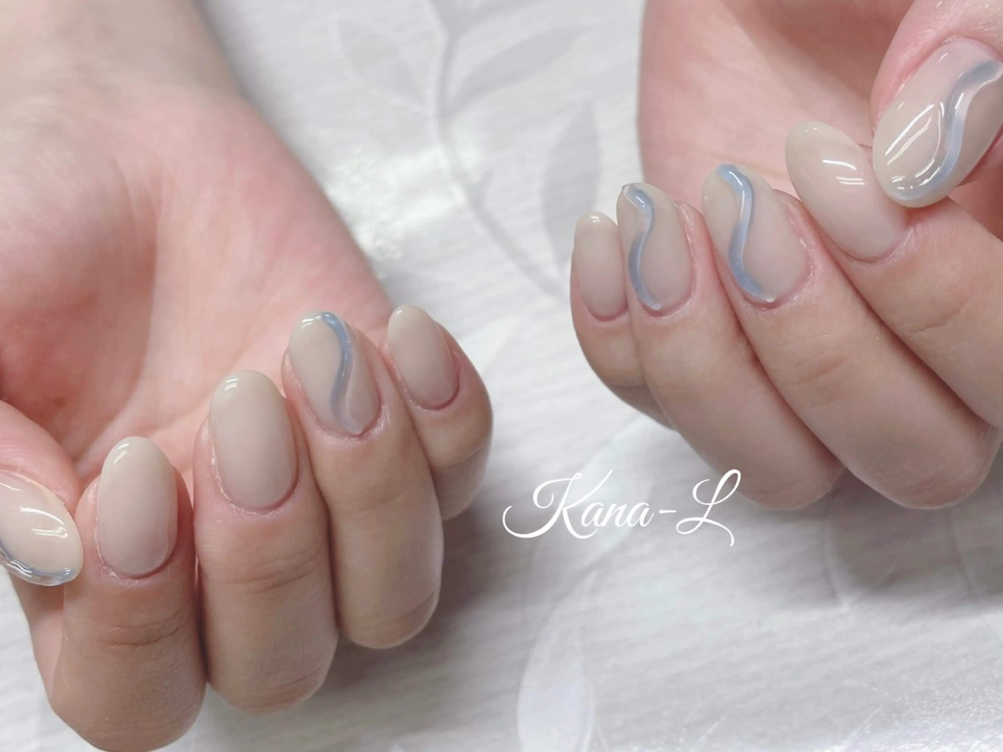 ネイル ジェルネイル ニュアンスネイル パラジェル ぷっくりネイル 芦辺 香奈のネイルデザイン