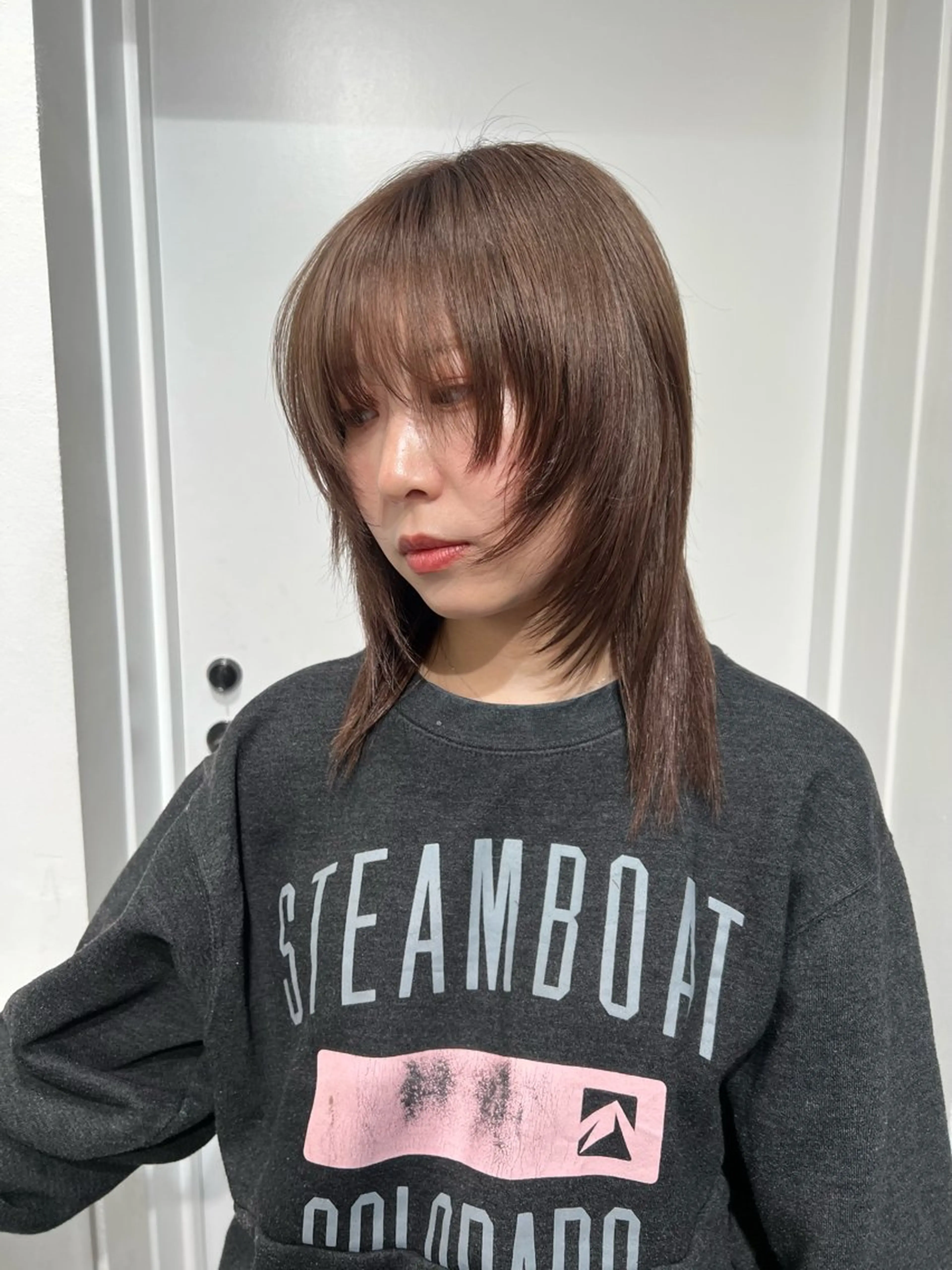 ミディアム カラー カット HARU//原宿🤍 リピート率NO.1のヘアスタイル