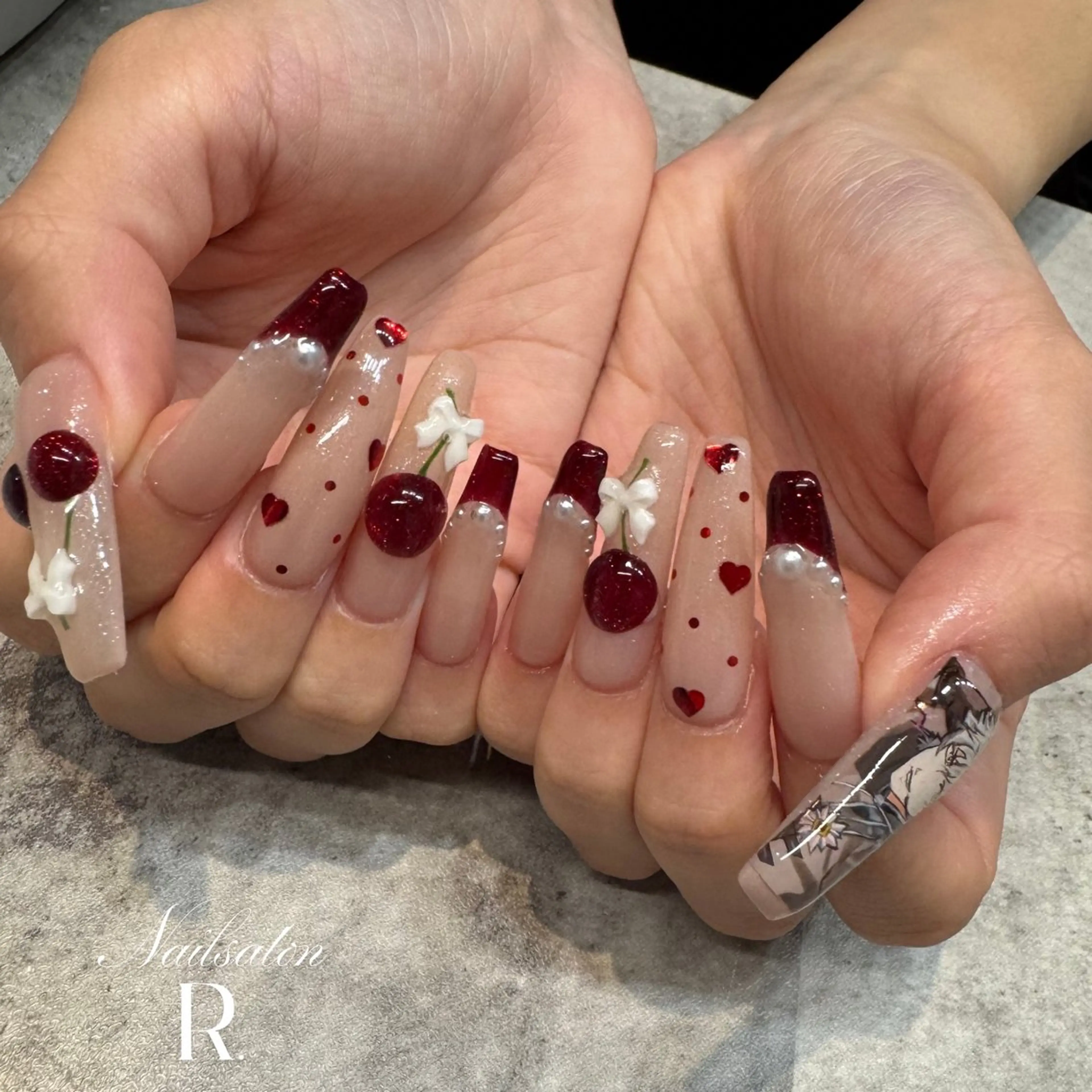 ネイル 持ち込み ハンドネイル Nailsalon r.のネイルデザイン