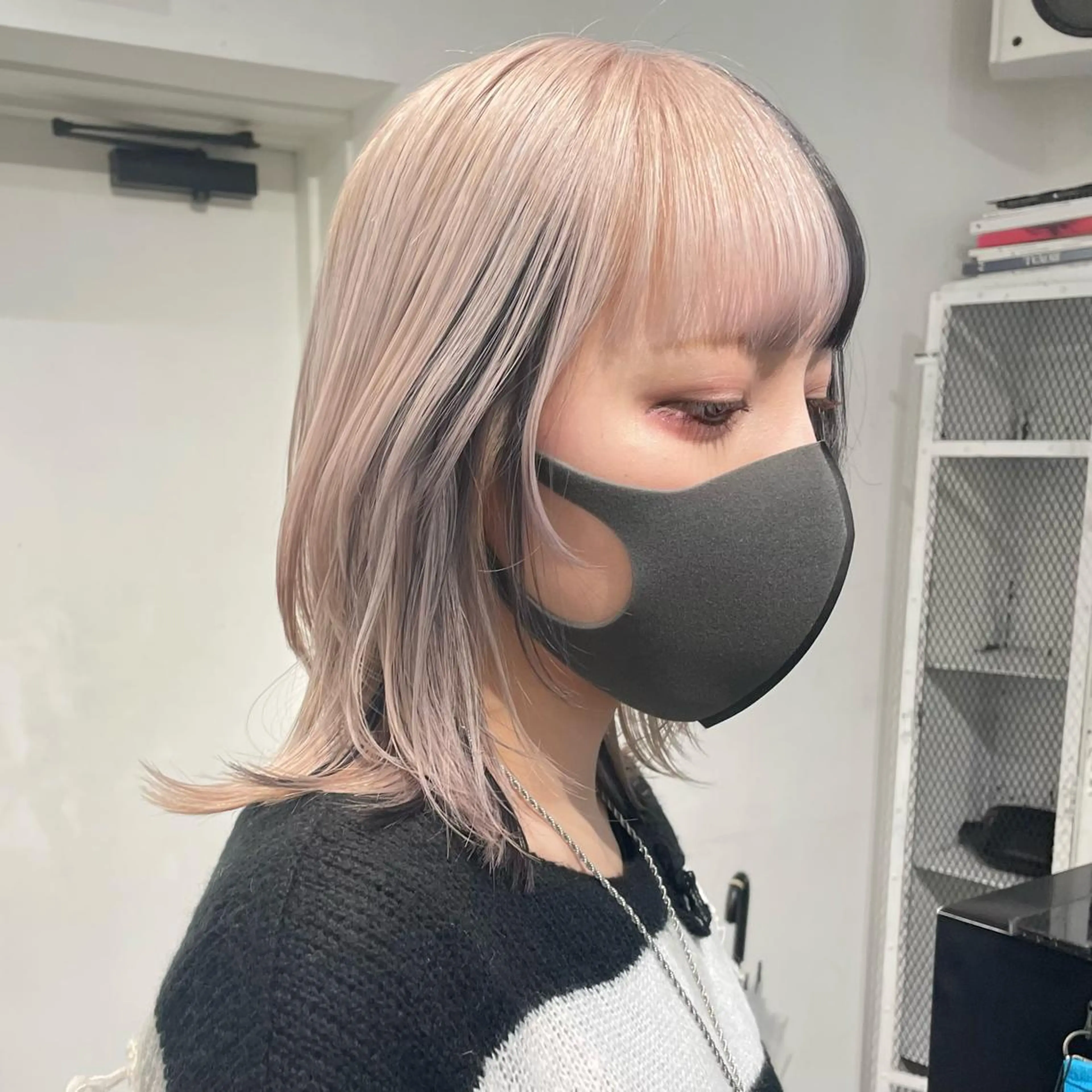 ミディアム カラー ヘアカラー トリートメント 🎀ツヤ髪韓国ヘア ミカ🎀のヘアスタイル