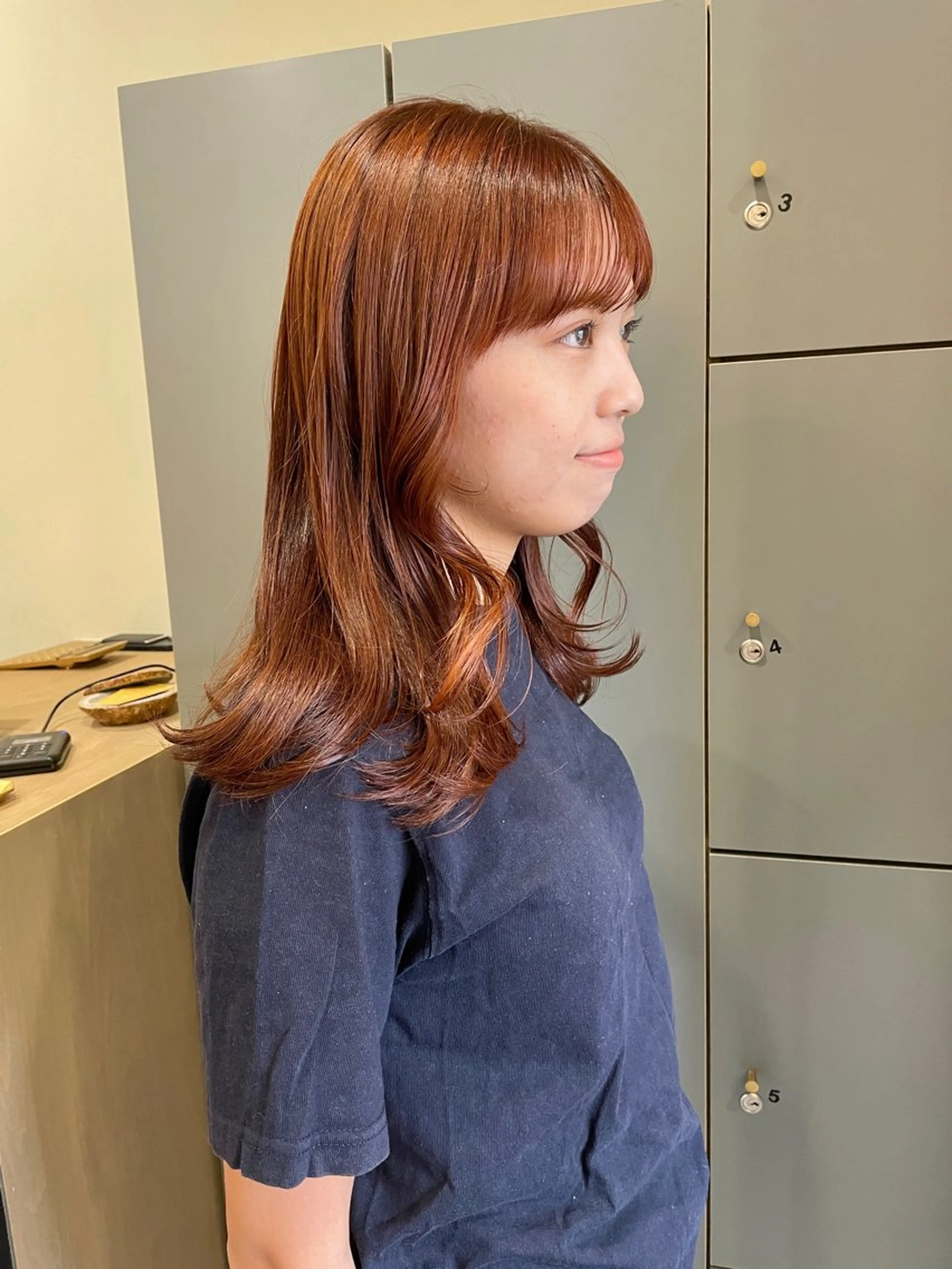 ロング カラー オレンジ ヘアカラー トリートメント Tim【ティム】所属・ヘアセット大募集 ˗ˋˏairiˎˊ˗のヘアスタイル