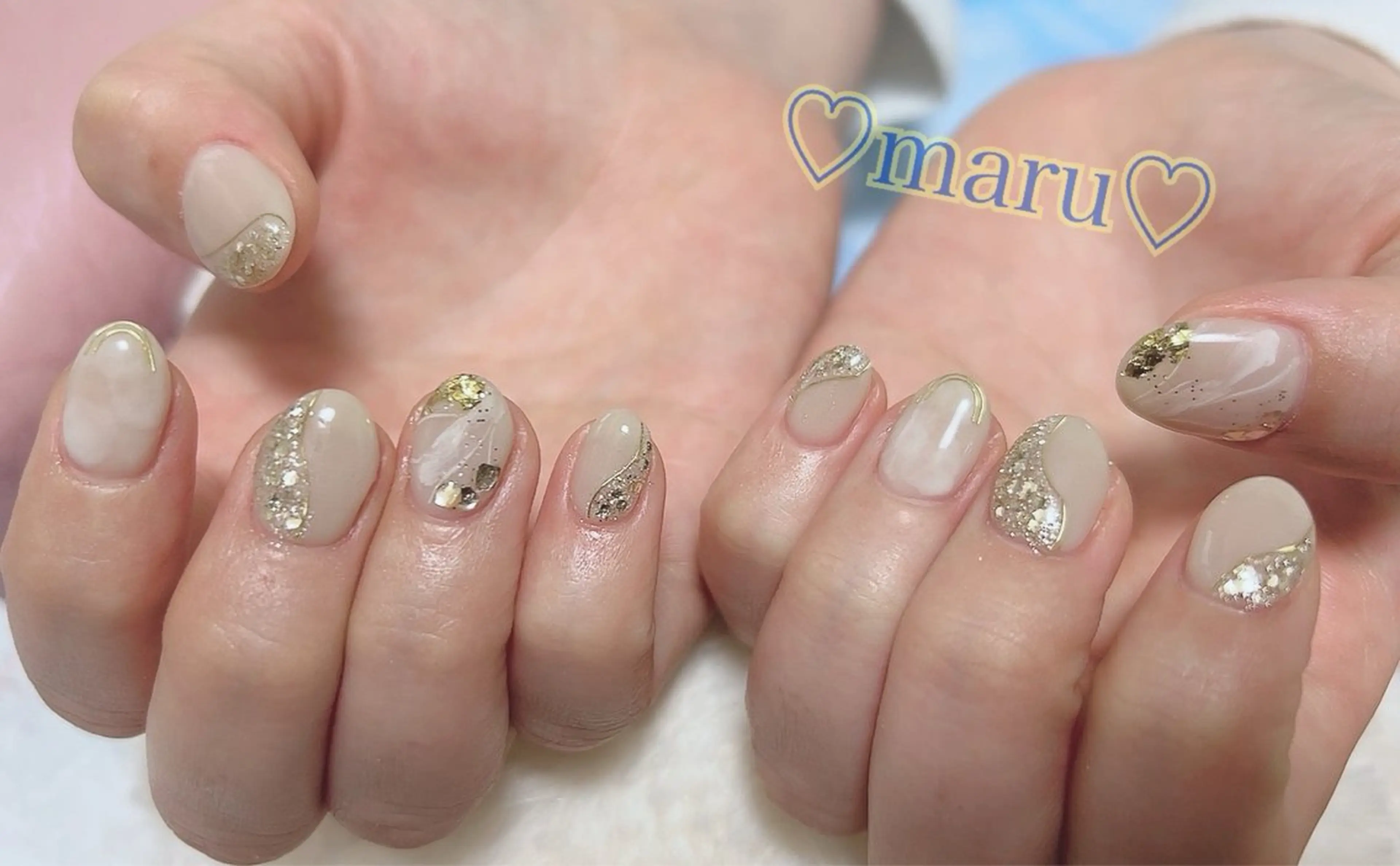 ネイル ハンドネイル フットネイル まるみ ♡のネイルデザイン