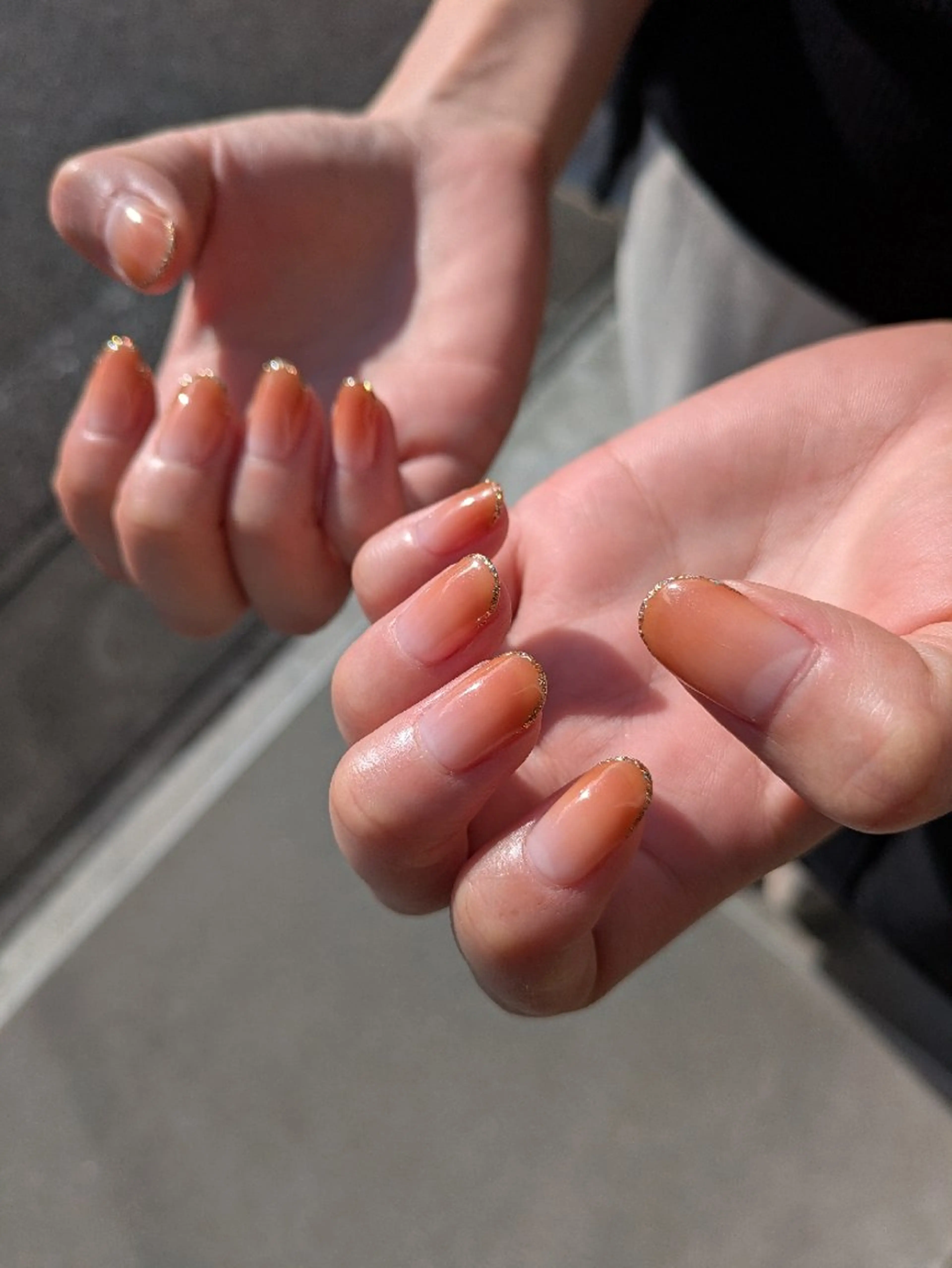 ネイル グラデーション ラメ(グリッター) ハンドネイル rokunana 佐野のネイルデザイン