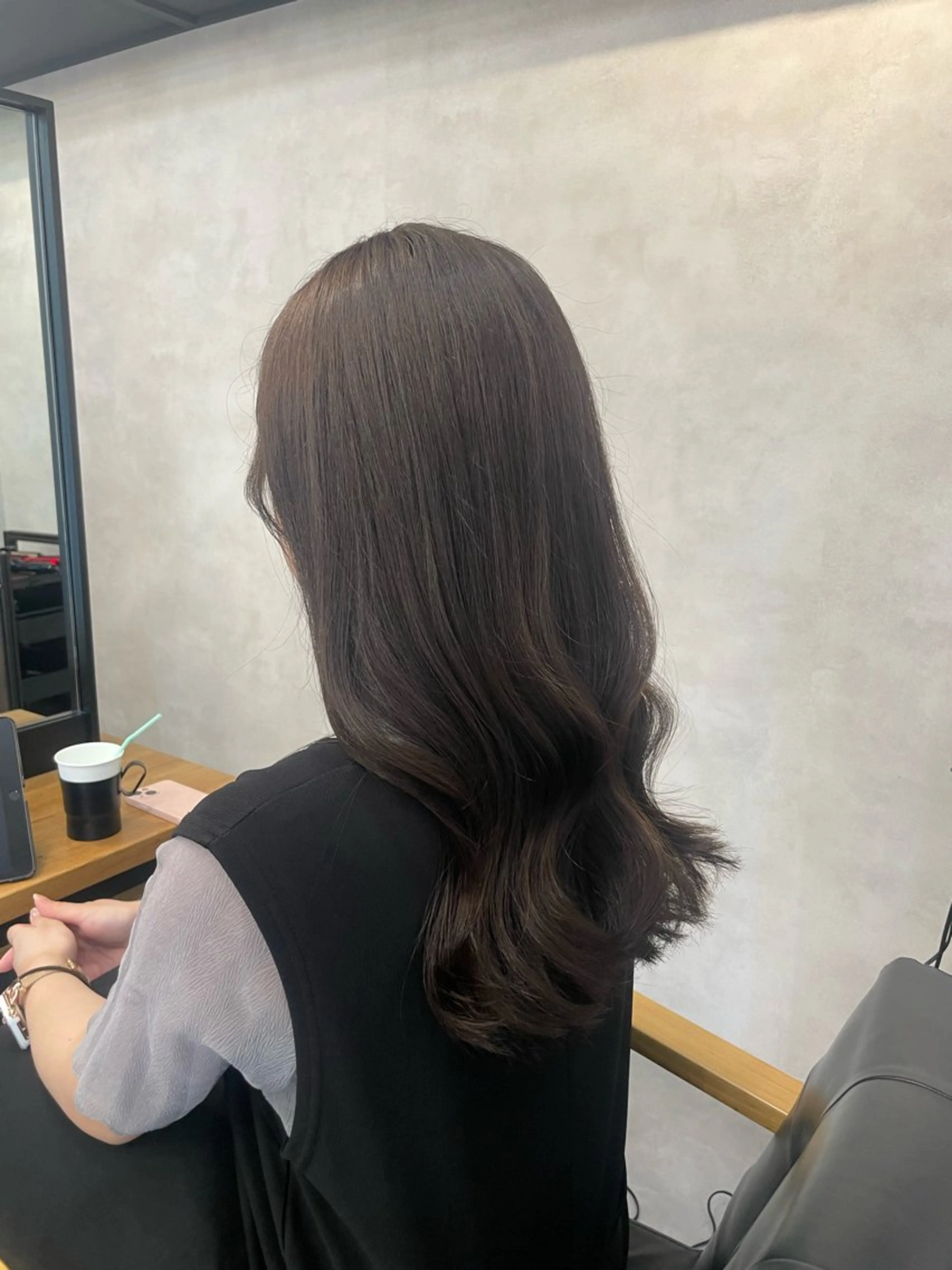 ロング カラー カット ヘアカラー トリートメント 今村 南穂のヘアスタイル