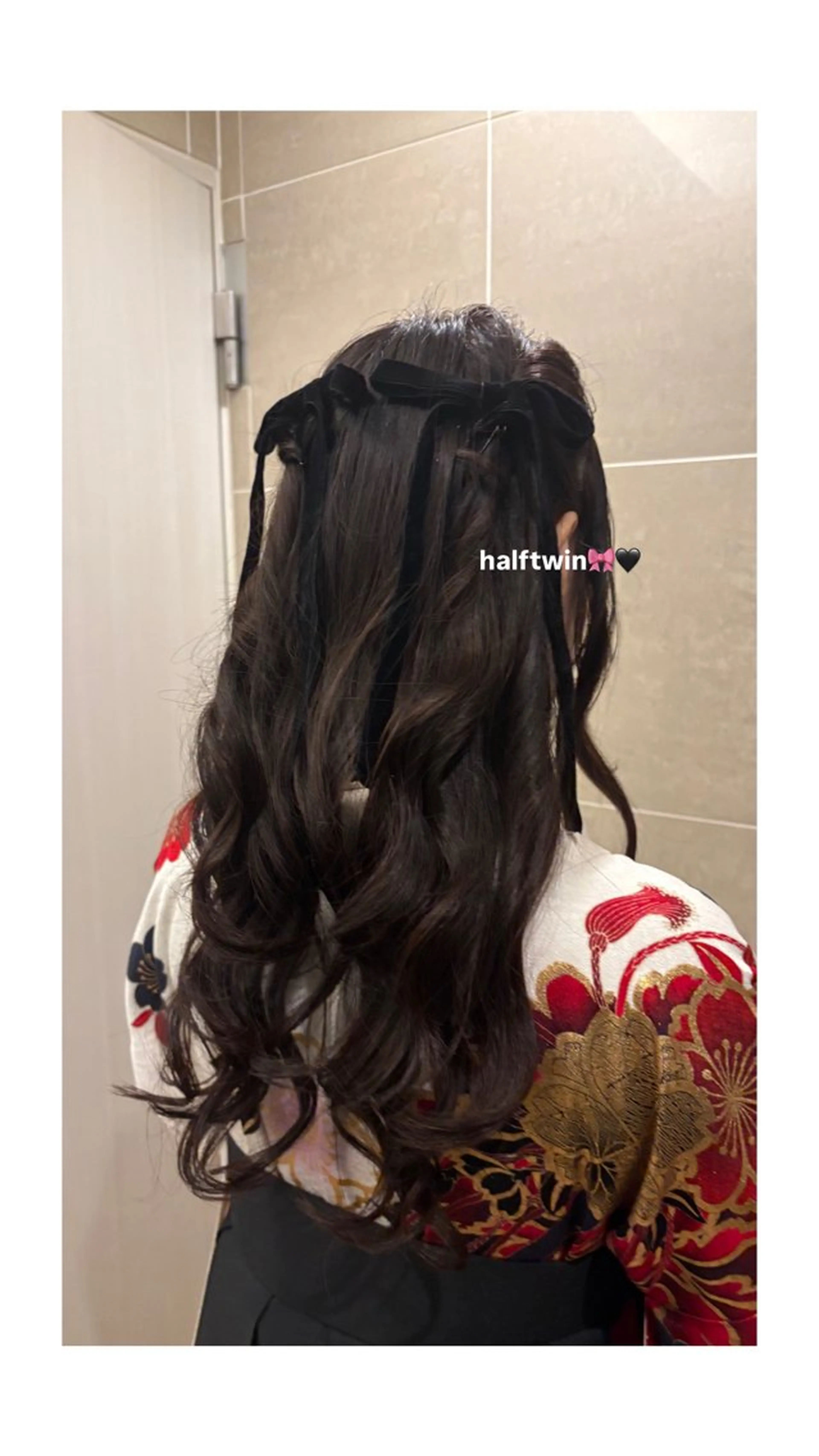 ロング ヘアアレンジ 卒業式のヘアスタイル 松尾 和佳奈のヘアスタイル