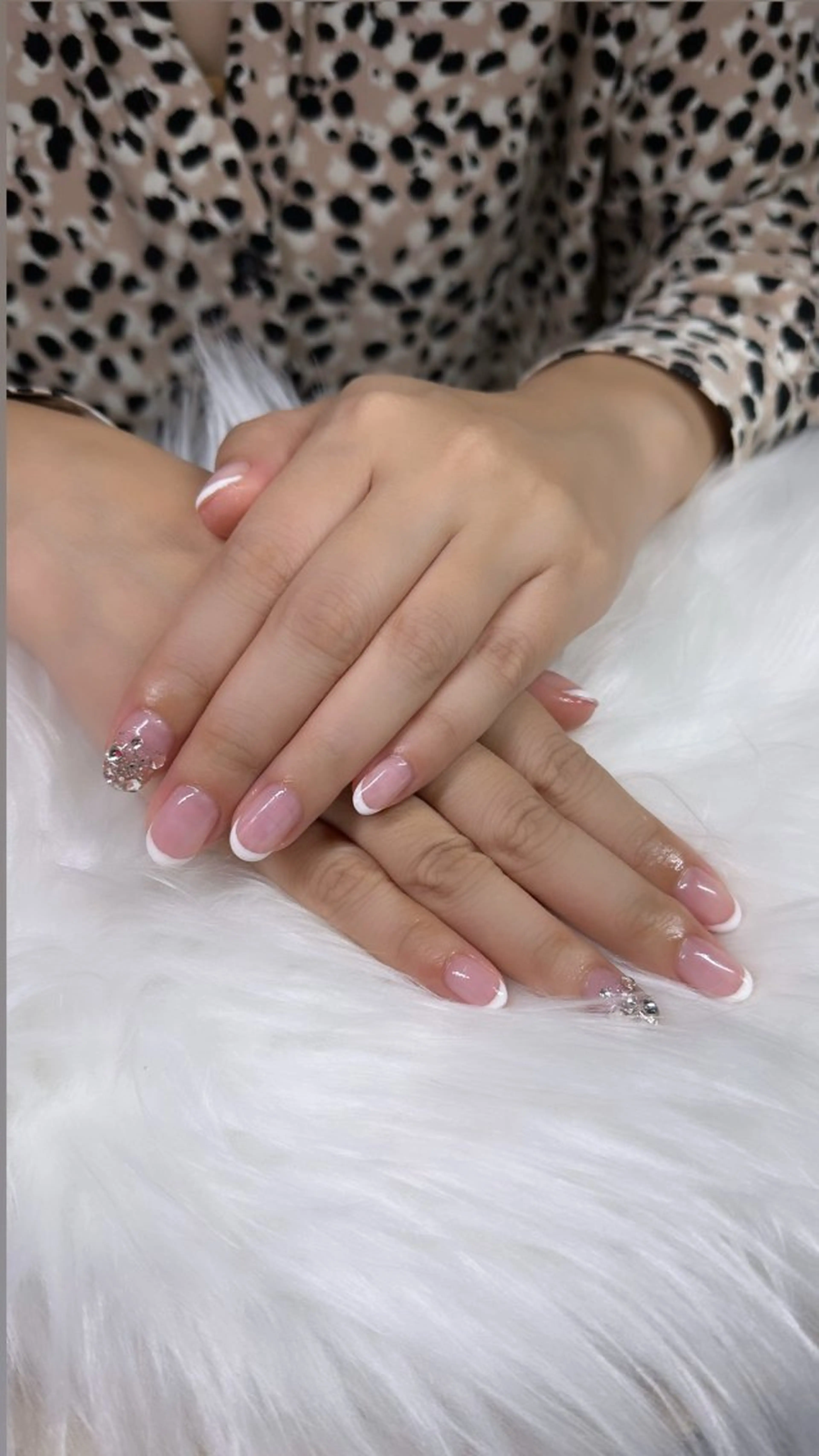 フレンチネイル（オフなし）の写真