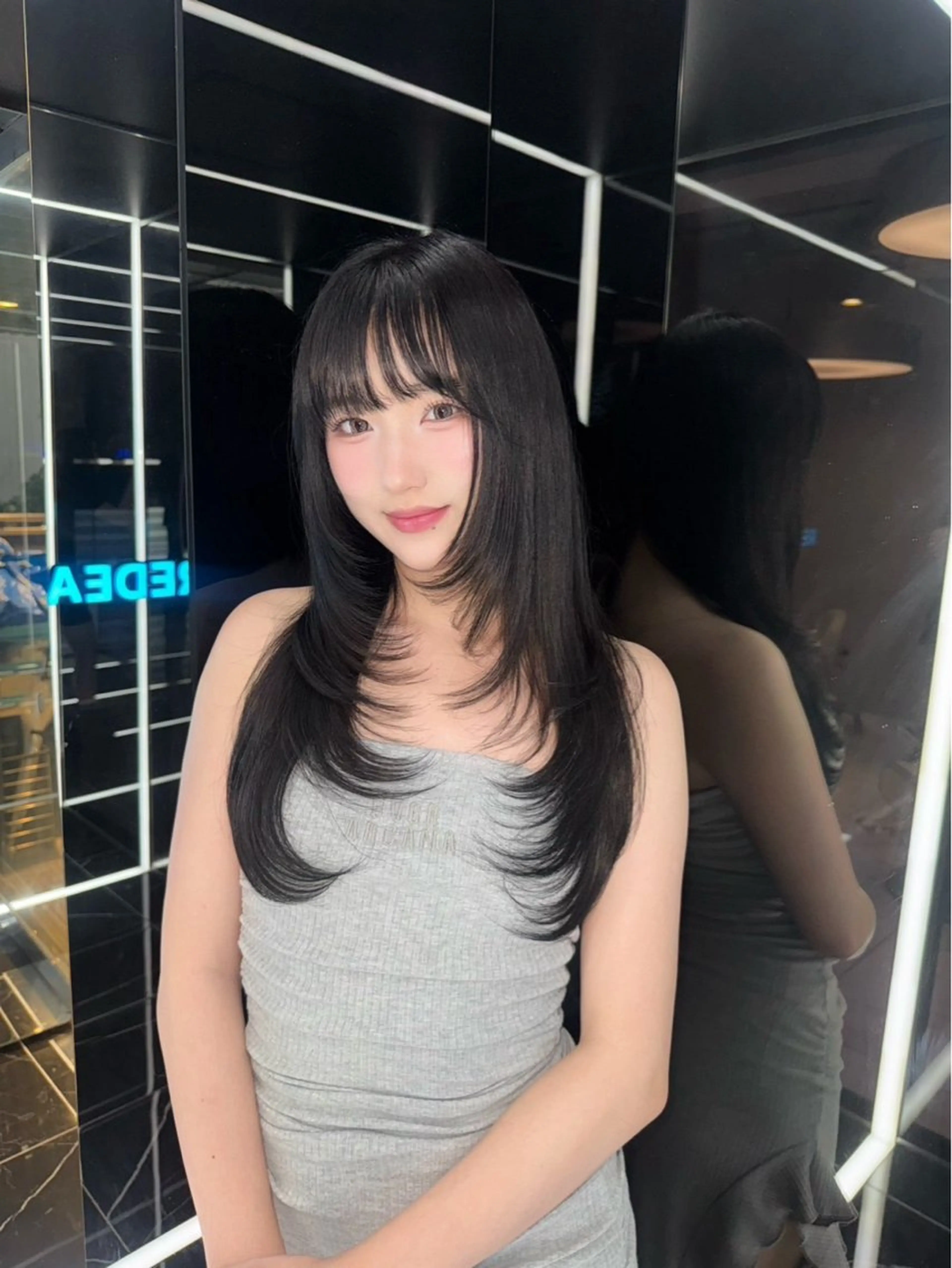 ロング カラー ヘアアレンジ ヘアカラー トリートメント ヘアセット miuru/網紅ヘア 🇨🇳艶髪カラーのヘアスタイル