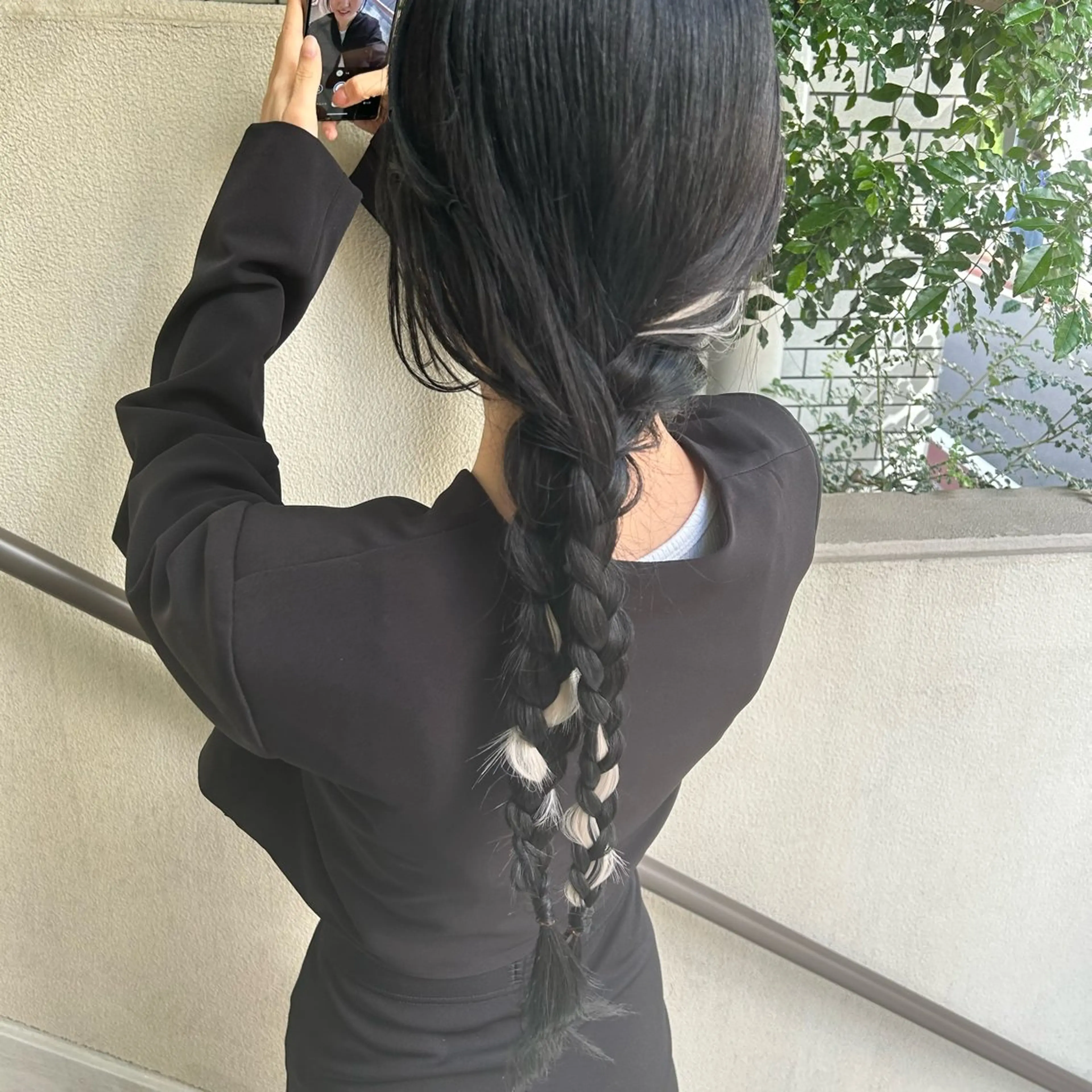 ロング ヘアアレンジ エクステ 学生 韓国風ヘア 飯塚 沙衣のヘアスタイル