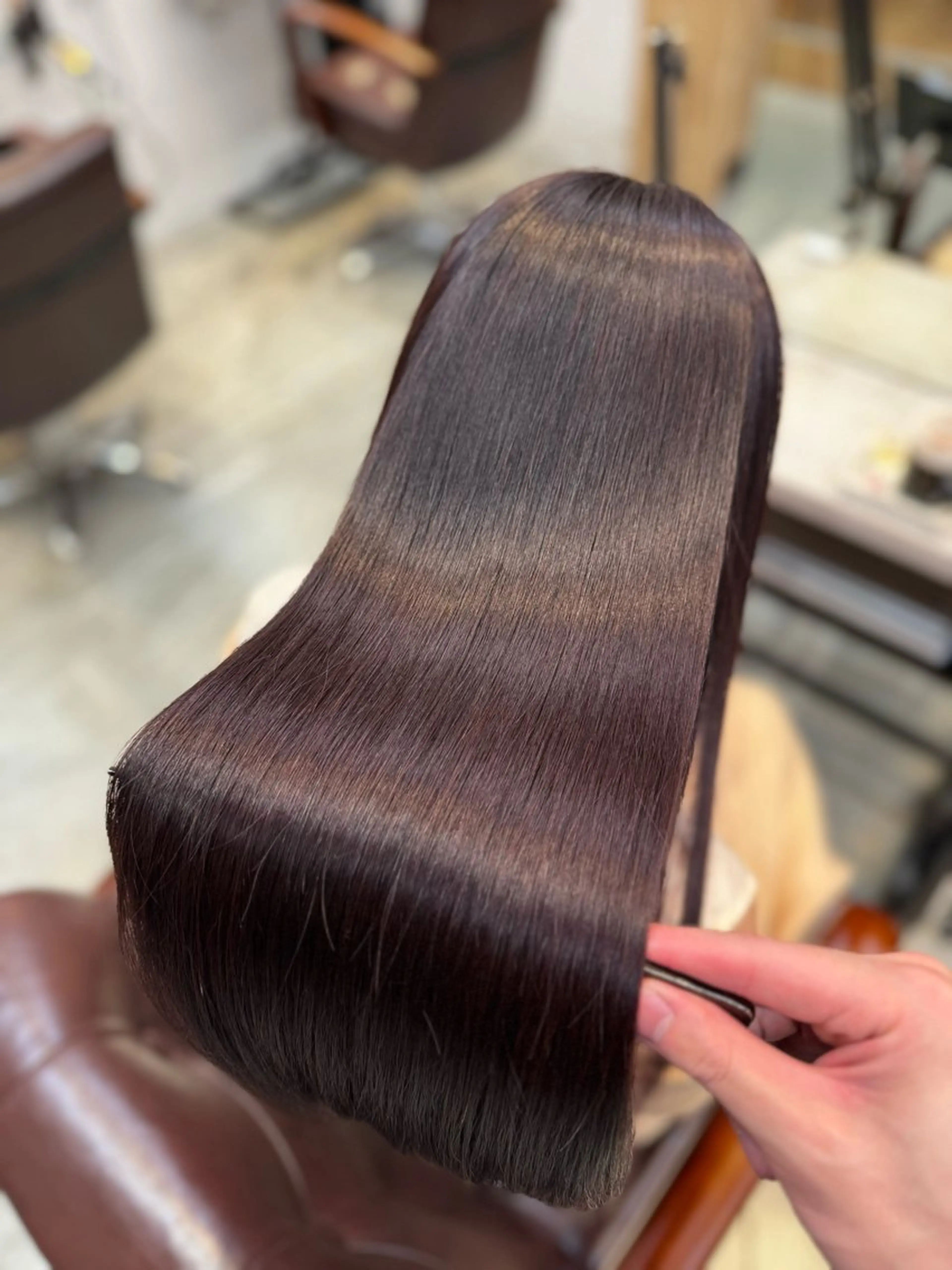 ロング カット ヘアカラー トリートメント 韓国式縮毛矯正カラー 💎TAICHIのヘアスタイル