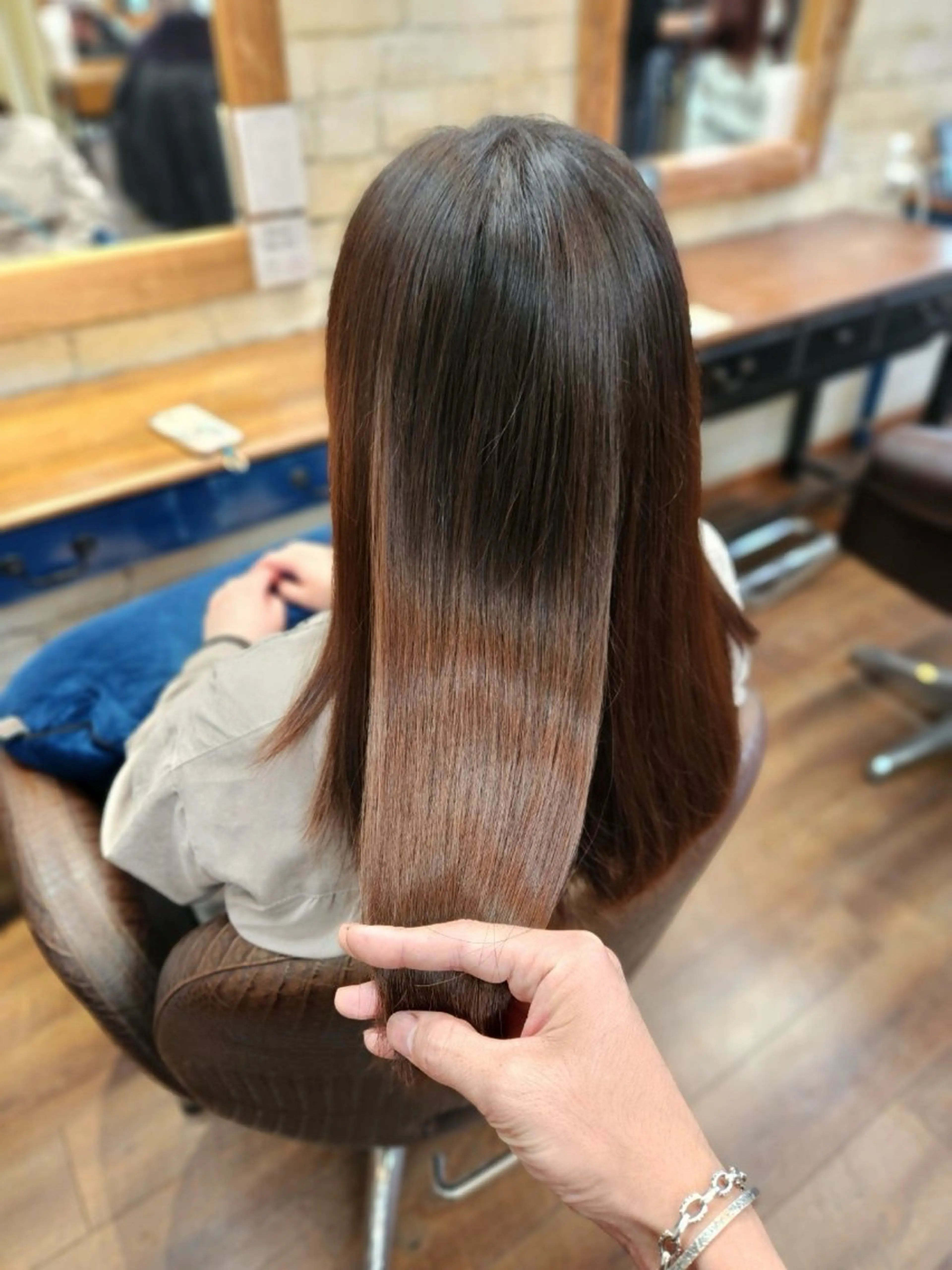 セミロング Haruka韓国風 似合わせカット♡のヘアスタイル
