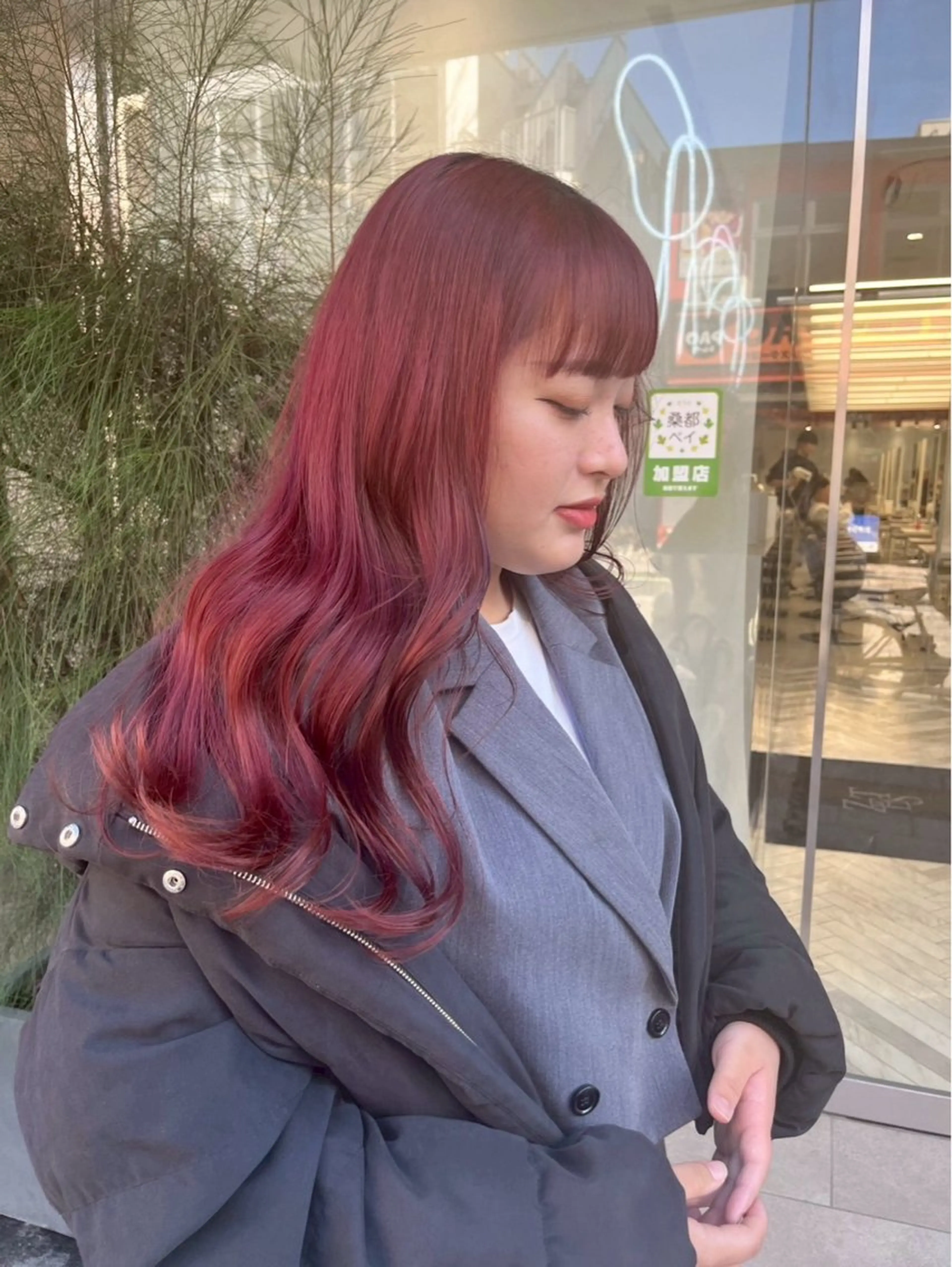 カラー ブリーチ ケアブリーチ デザインカラー ダブルカラー イヤリングカラー ヘアカラー 八王子/レイヤー/ ハイトーン/バッサーのヘアスタイル