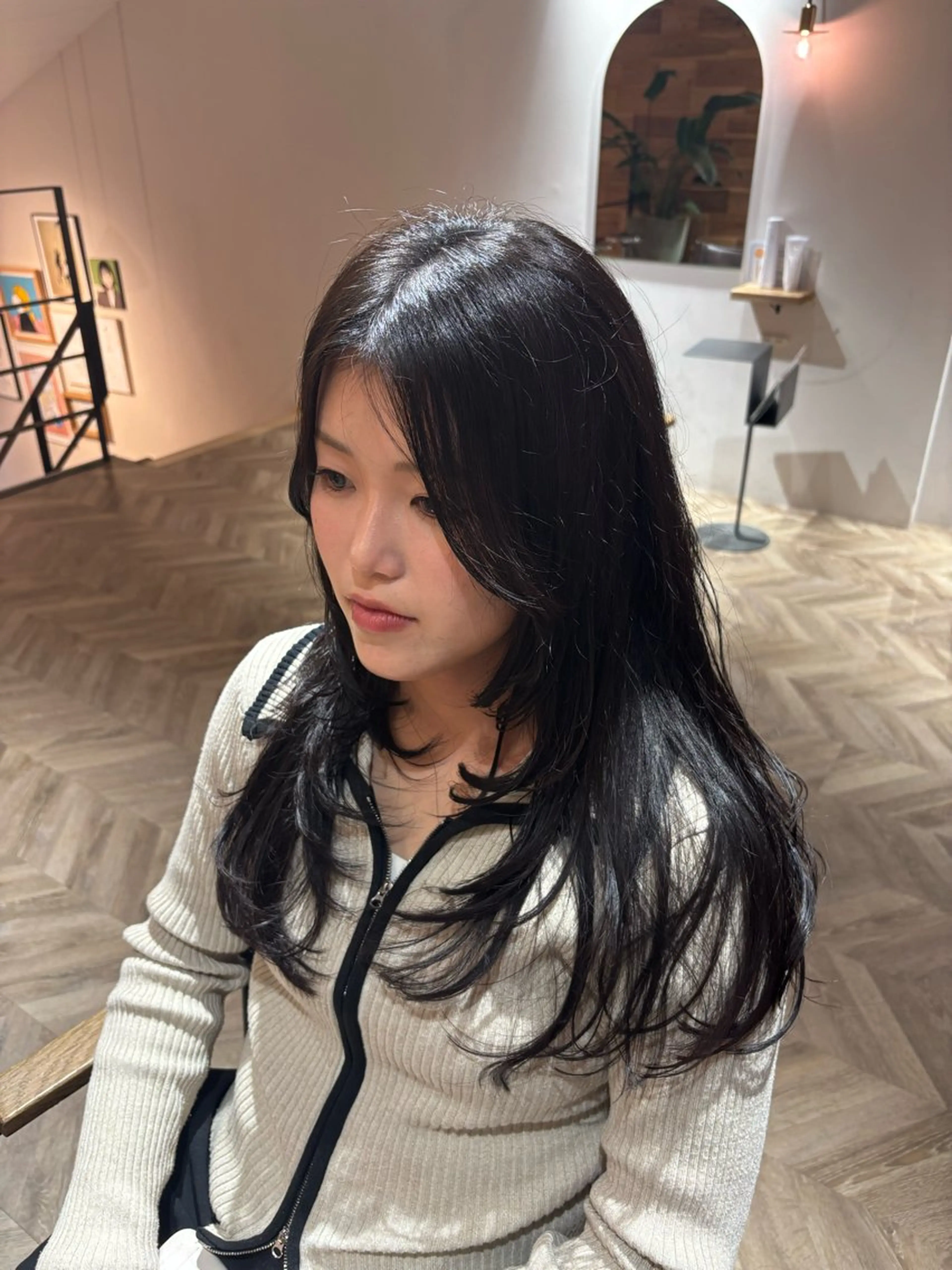 ロング ハイレイヤー レイヤーカット ロング カット 野村咲月/ Relico‐nidのヘアスタイル